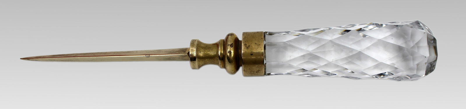 Royal Brierley Crystal and Brass Letter Opener, Boxed, England - 6