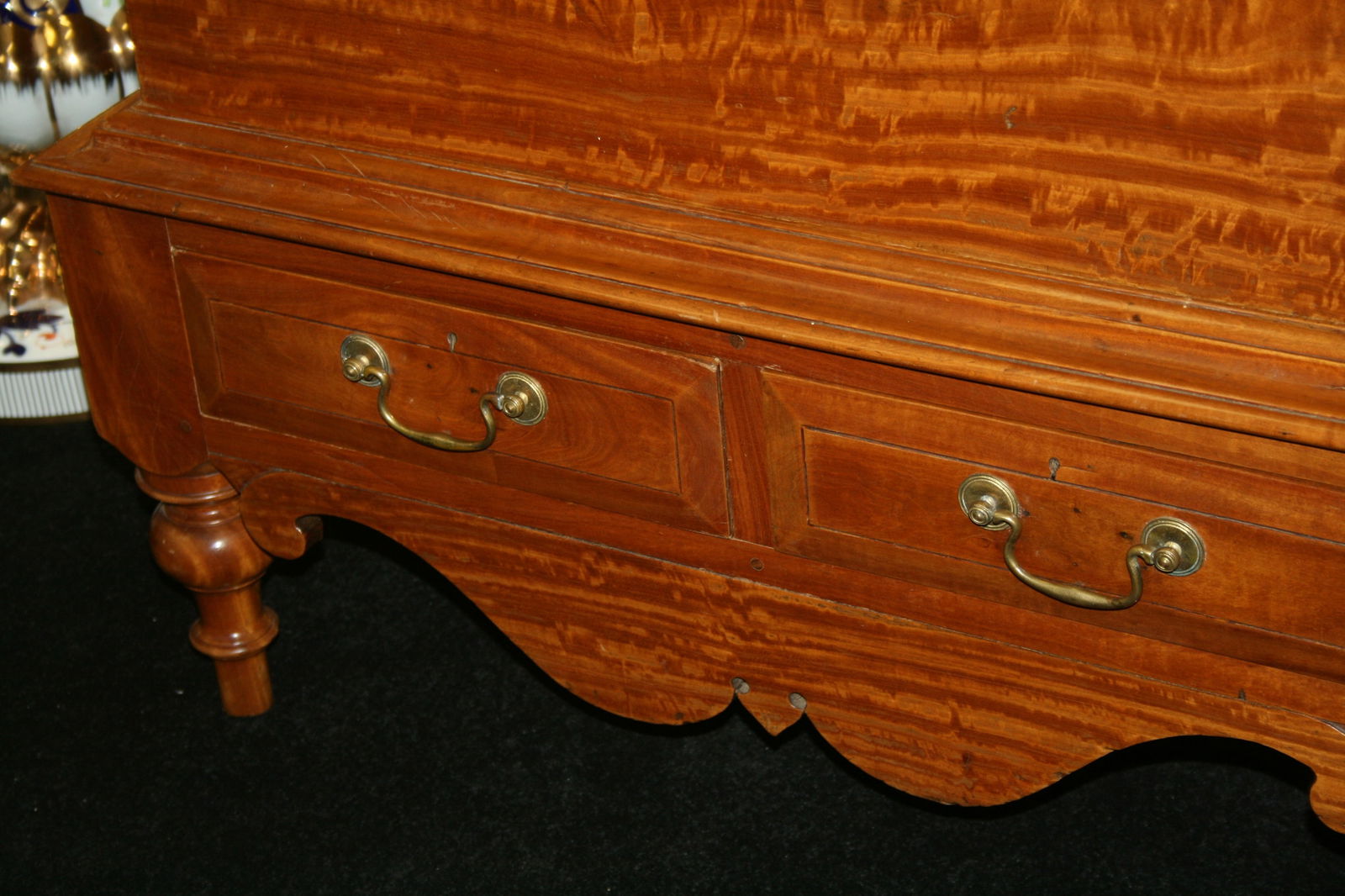 George IV Solid Satinwood Silver Chest on Stand - 5