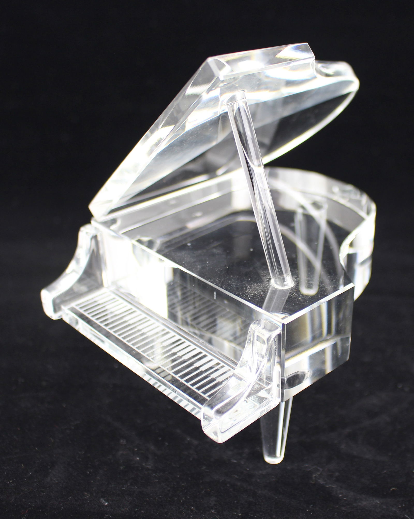 Cut Crystal Grand Piano Sculpture - 3
