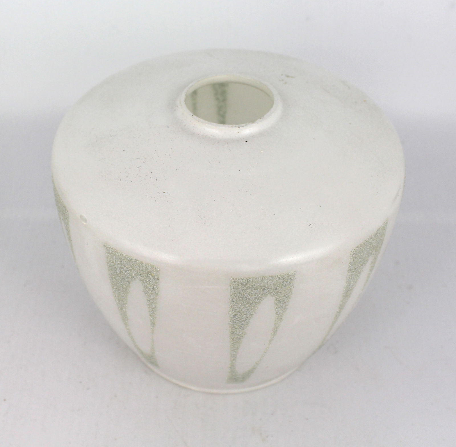 2 x White contemporary Glass Lampshades - 2