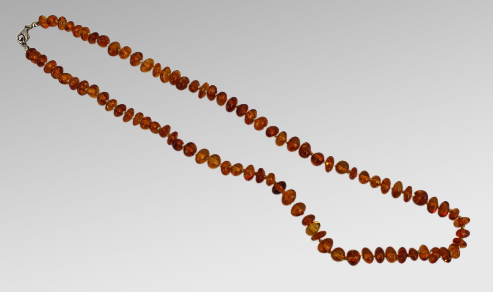 Vintage Mid 20th c. Amber Bead Necklace (1 of 4)