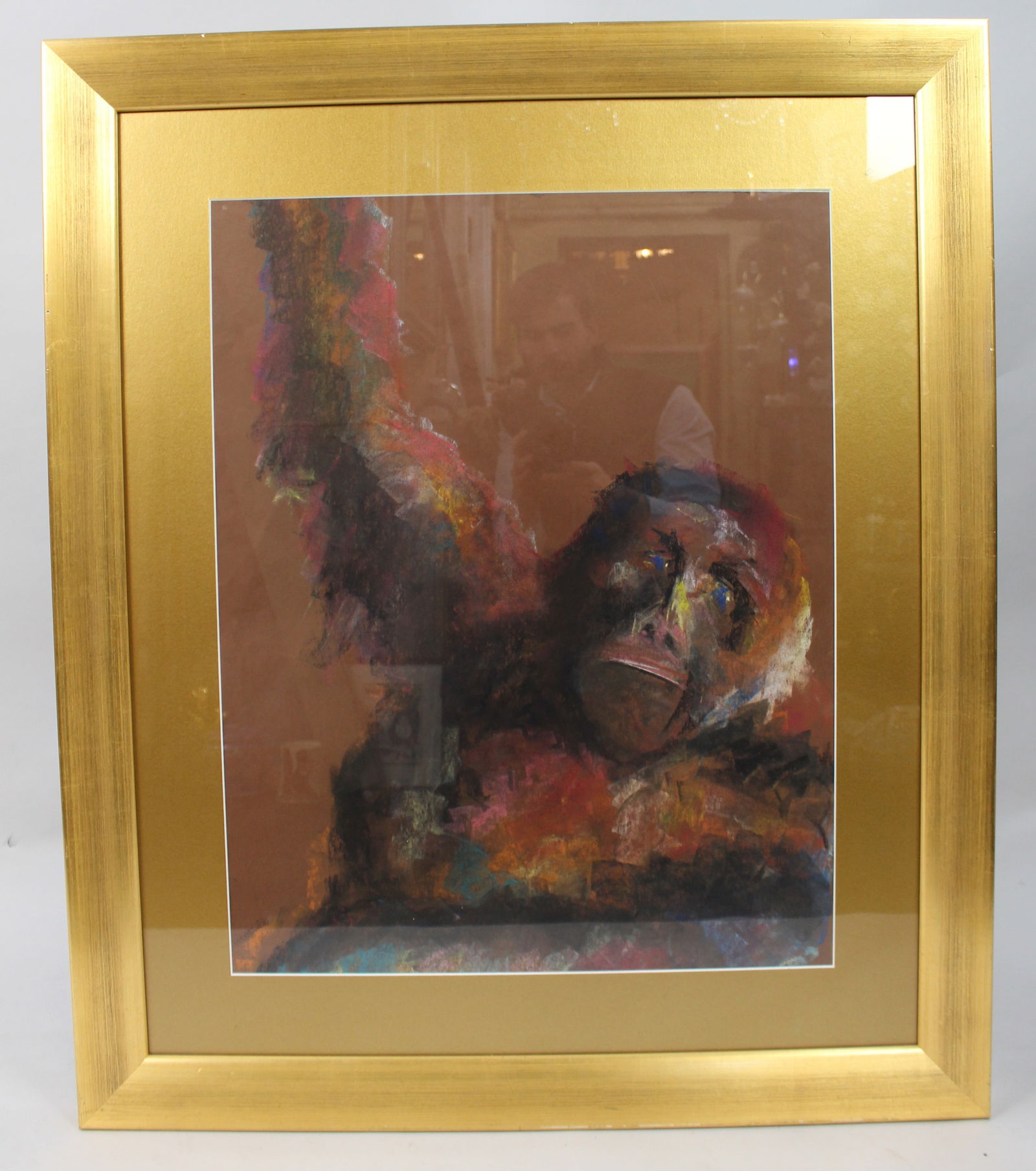 Original Artwork Pastel Gorilla by Kate Rees: Title: Original Artwork Pastel Gorilla by Kate Rees Description: Kate Rees, Original Pastel “Gorilla”, Signed and Dated 2016 A striking large-format pastel by contemporary artist