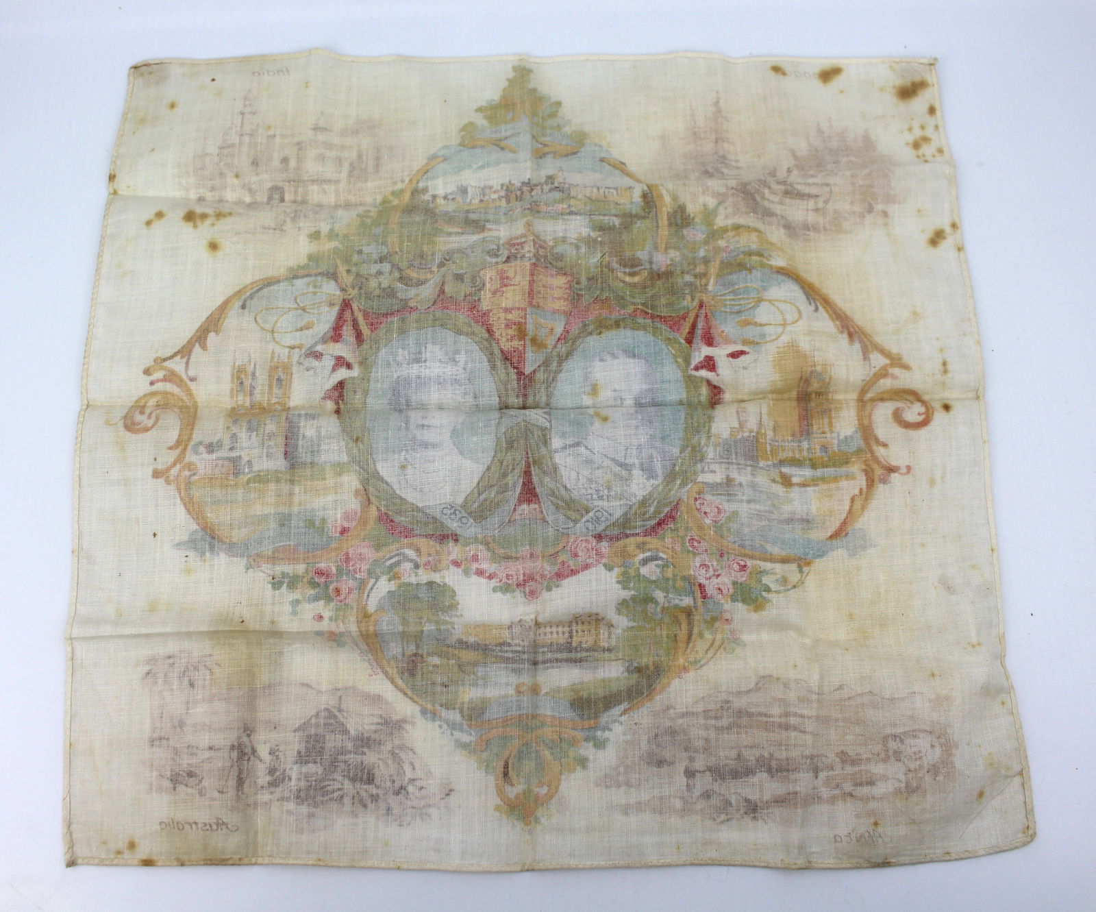 1935 King George V Silver Jubilee Handkerchief - 2
