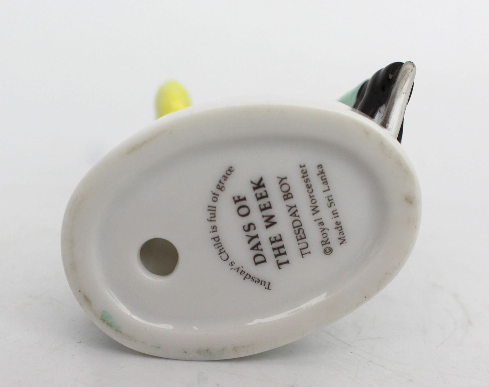 Royal Worcester Miniature Figurine Tuesday Boy - 3