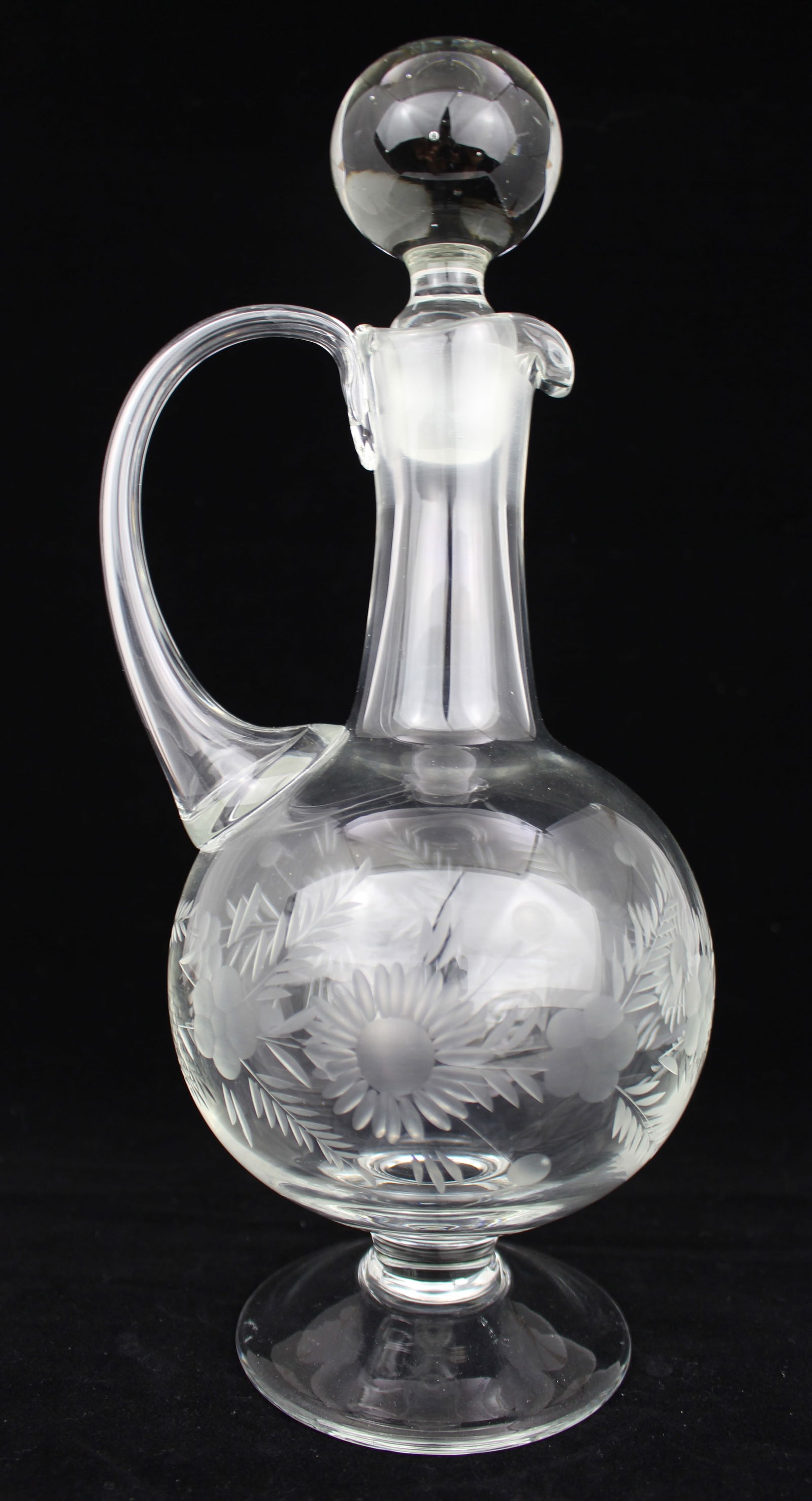 Fine Etched Crystal Claret Jug Decanter (1 of 5)