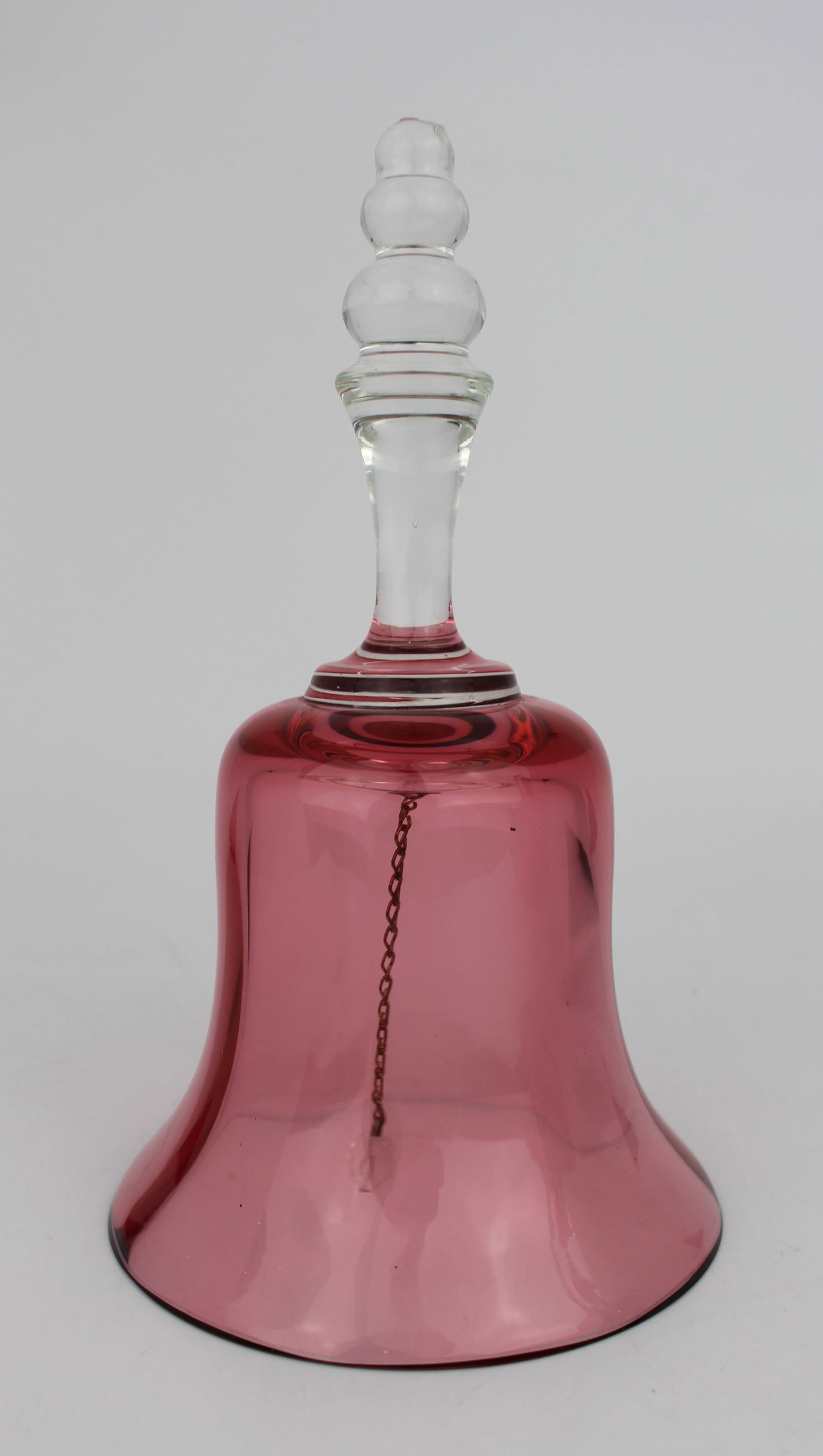Vintage Cranberry Glass Bell (1 of 2)