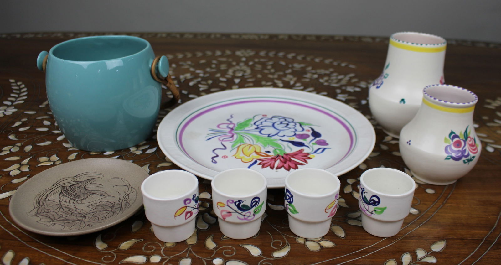 Collection of 9 Pieces of Poole Pottery: Title: Collection of 9 Pieces of Poole Pottery Description: Collection of 9 Pieces of Poole Pottery. All pieces pictured. Condition: Used Delivery option: Collection & Delivery Location