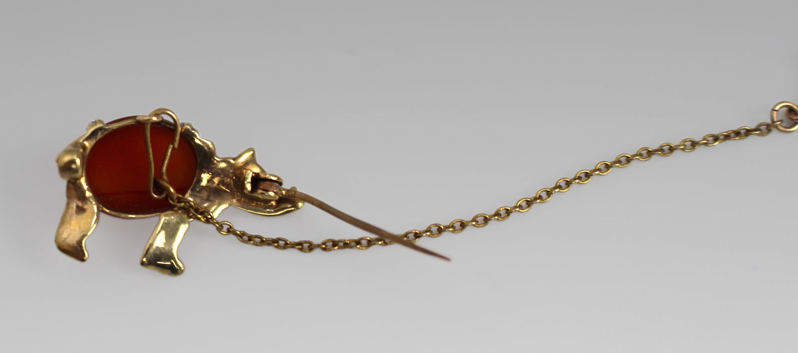 Mid-20th Century 9ct Gold Rhino Brooch - 3