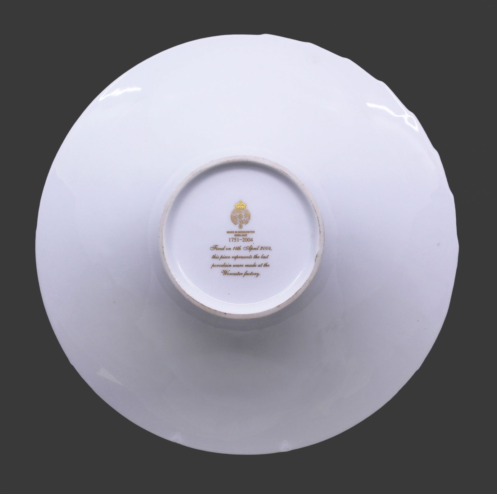 Royal Worcester Bowl Last Factory Piece - 3