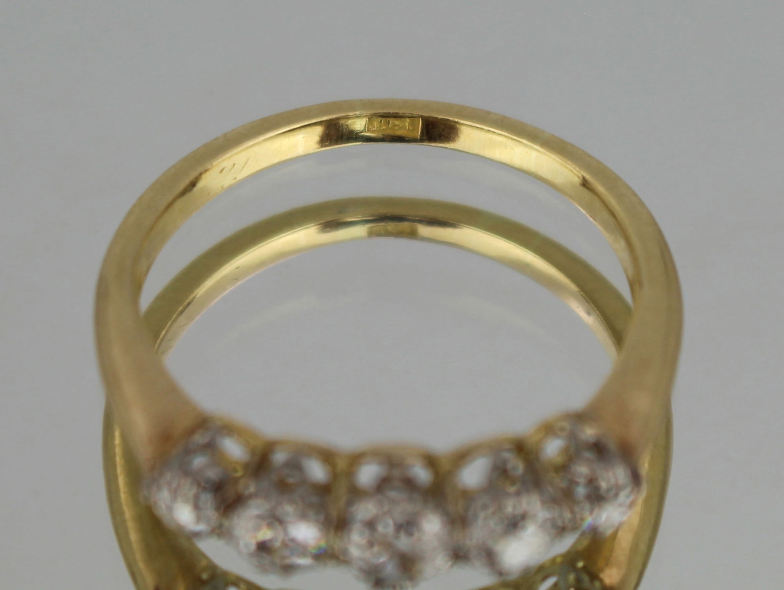 Three Stone Diamond 18ct Ring - 4