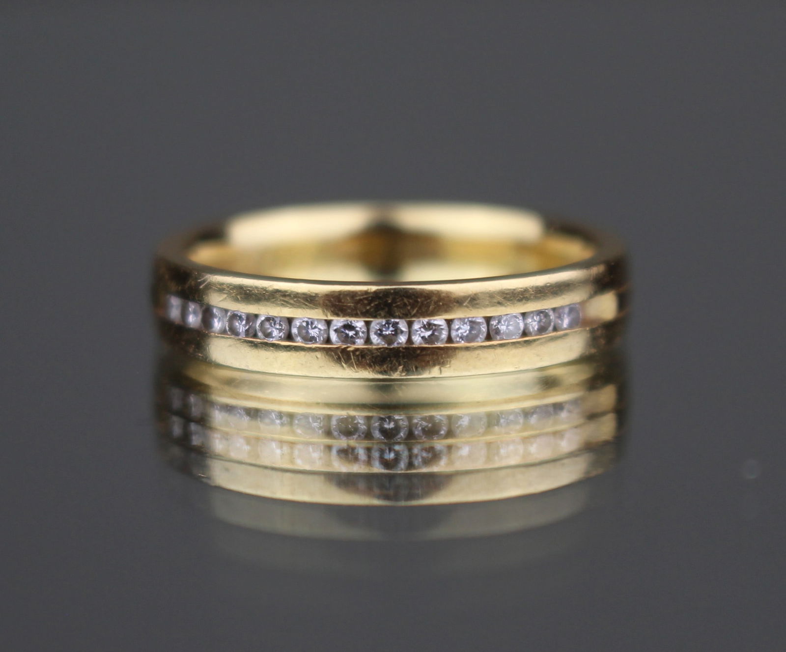 Vintage Diamond 18ct Gold Ring - 2