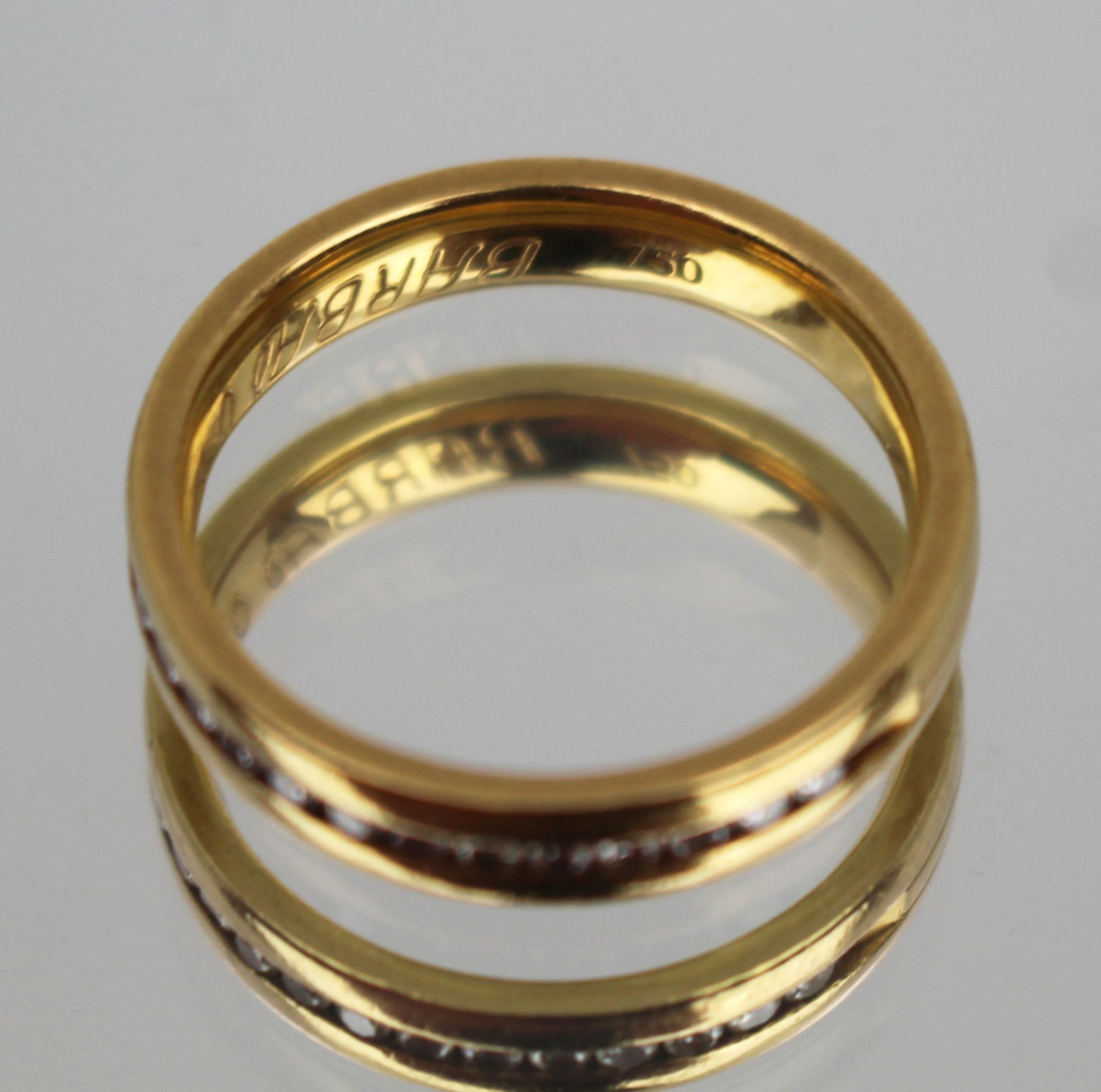 Vintage Diamond 18ct Gold Ring - 7