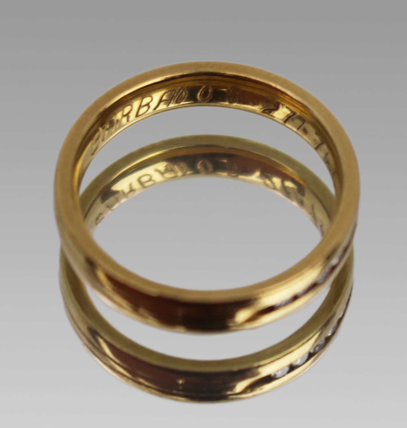 Vintage Diamond 18ct Gold Ring - 8