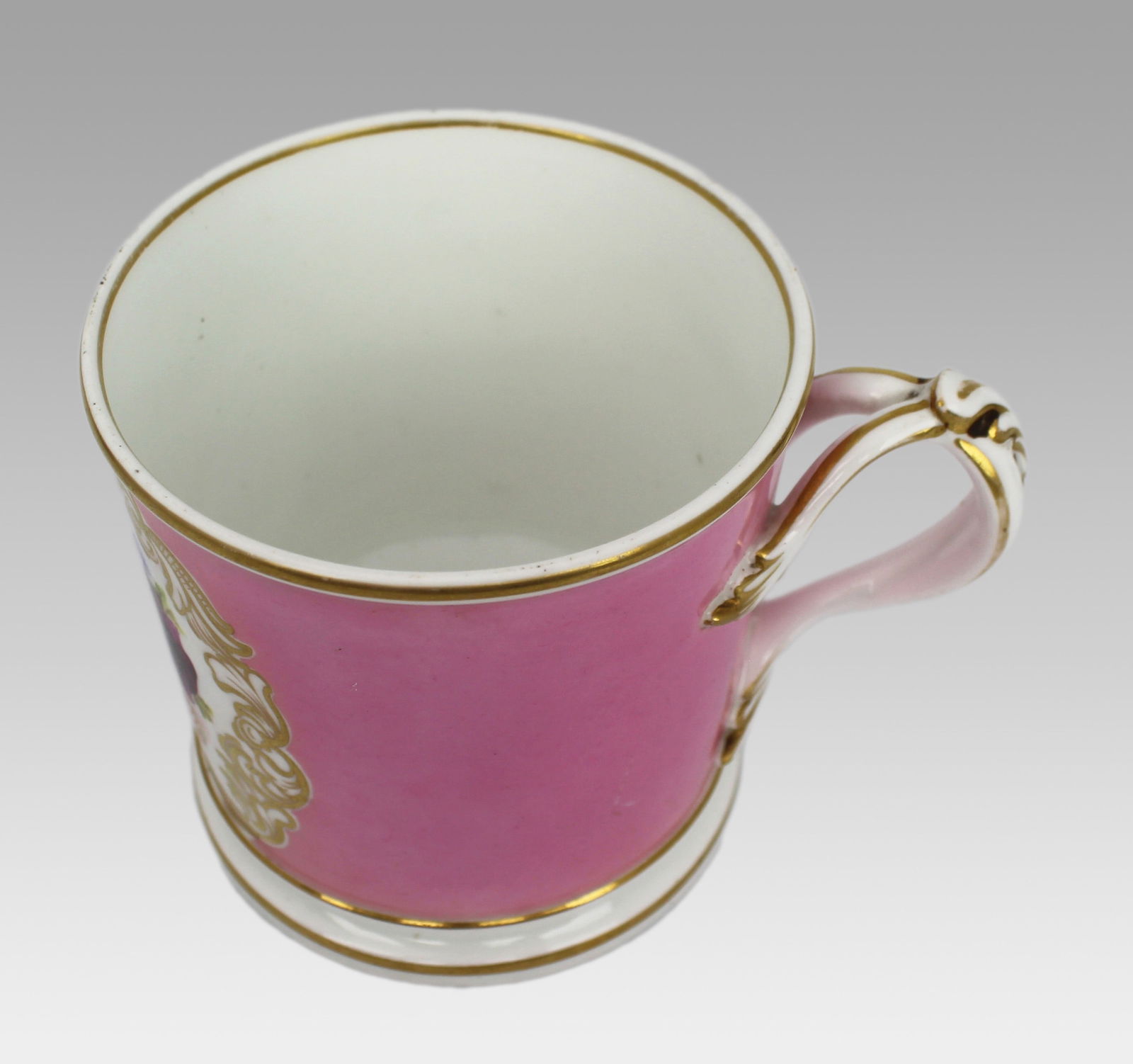 Mid-19th Century Grainger Worcester Porcelain Tankard – Rose Pompadour Ground - 13