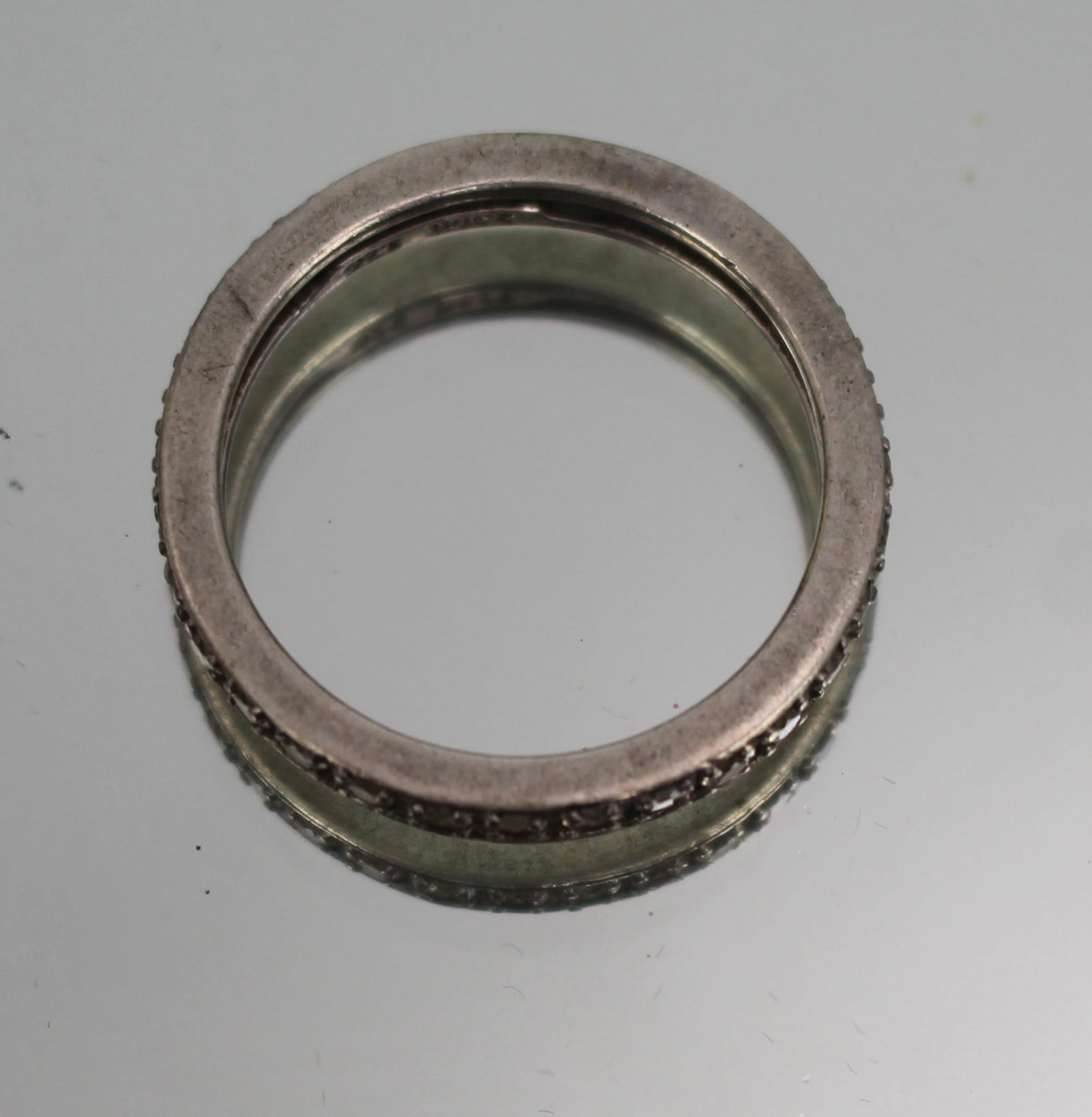 Vintage Silver Eternity Ring - 2