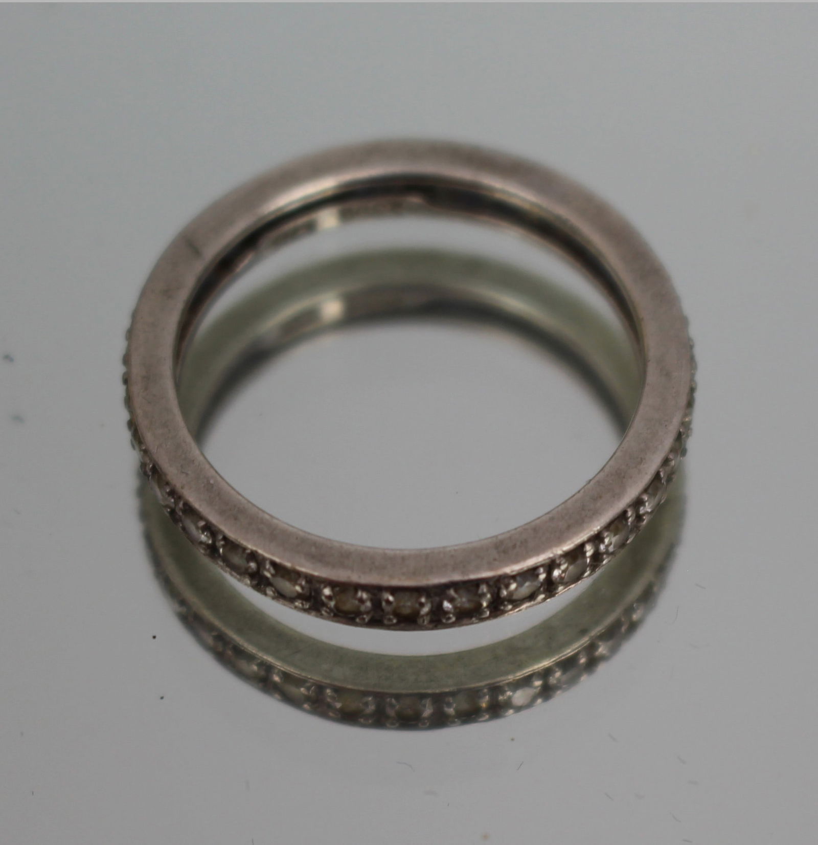 Vintage Silver Eternity Ring - 3