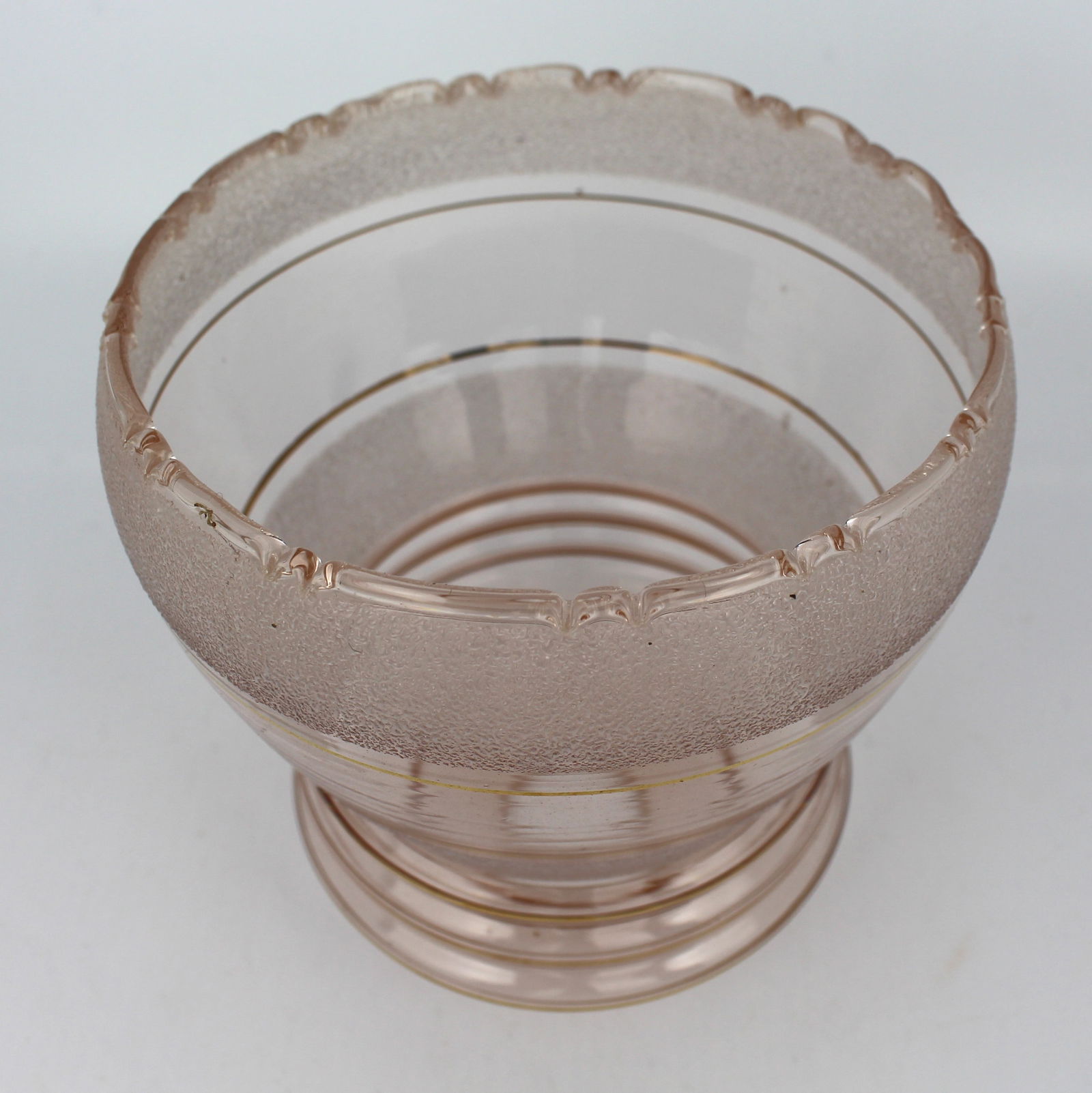 4 x Turned Pink Glass Lampshades - 4