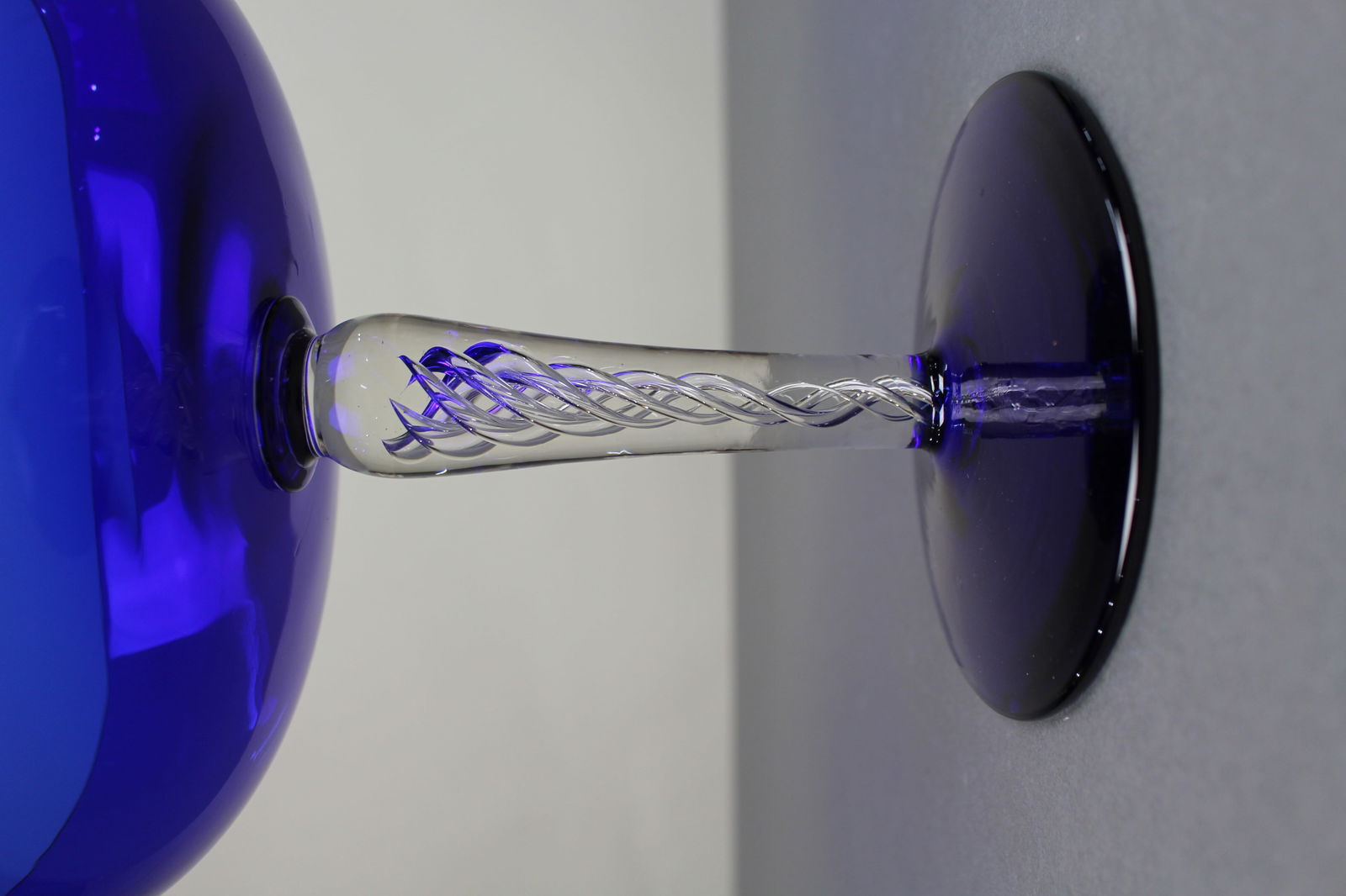 Vintage Cobalt Blue Comport - 2