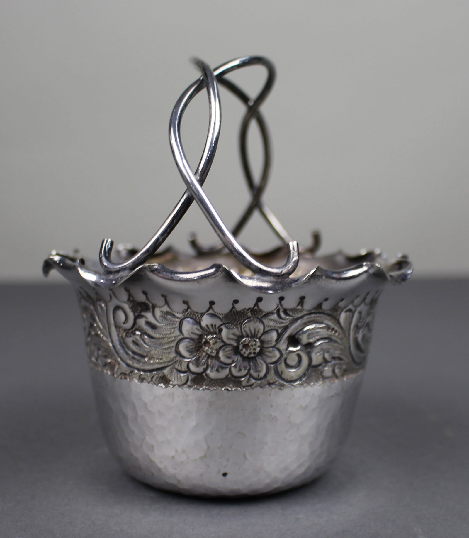 Antique Silver Plated Handled Basket - 2