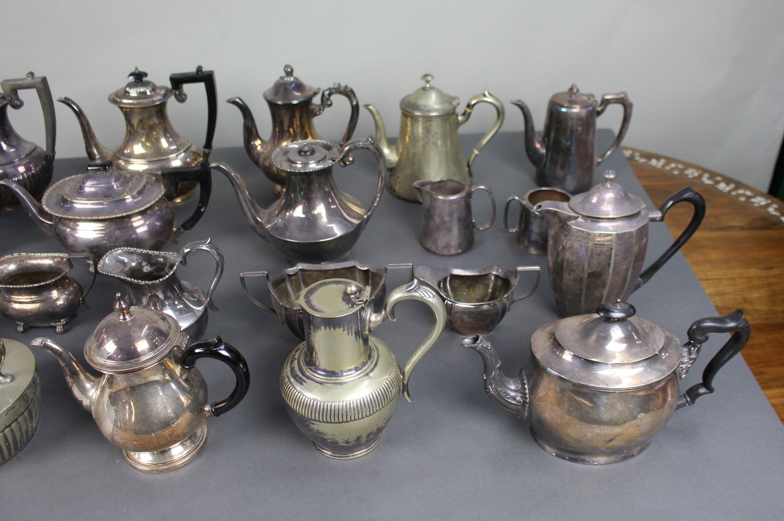 Collection of Antique & Vintage Silver Plated Tea & Coffee Ware Teapots - 4