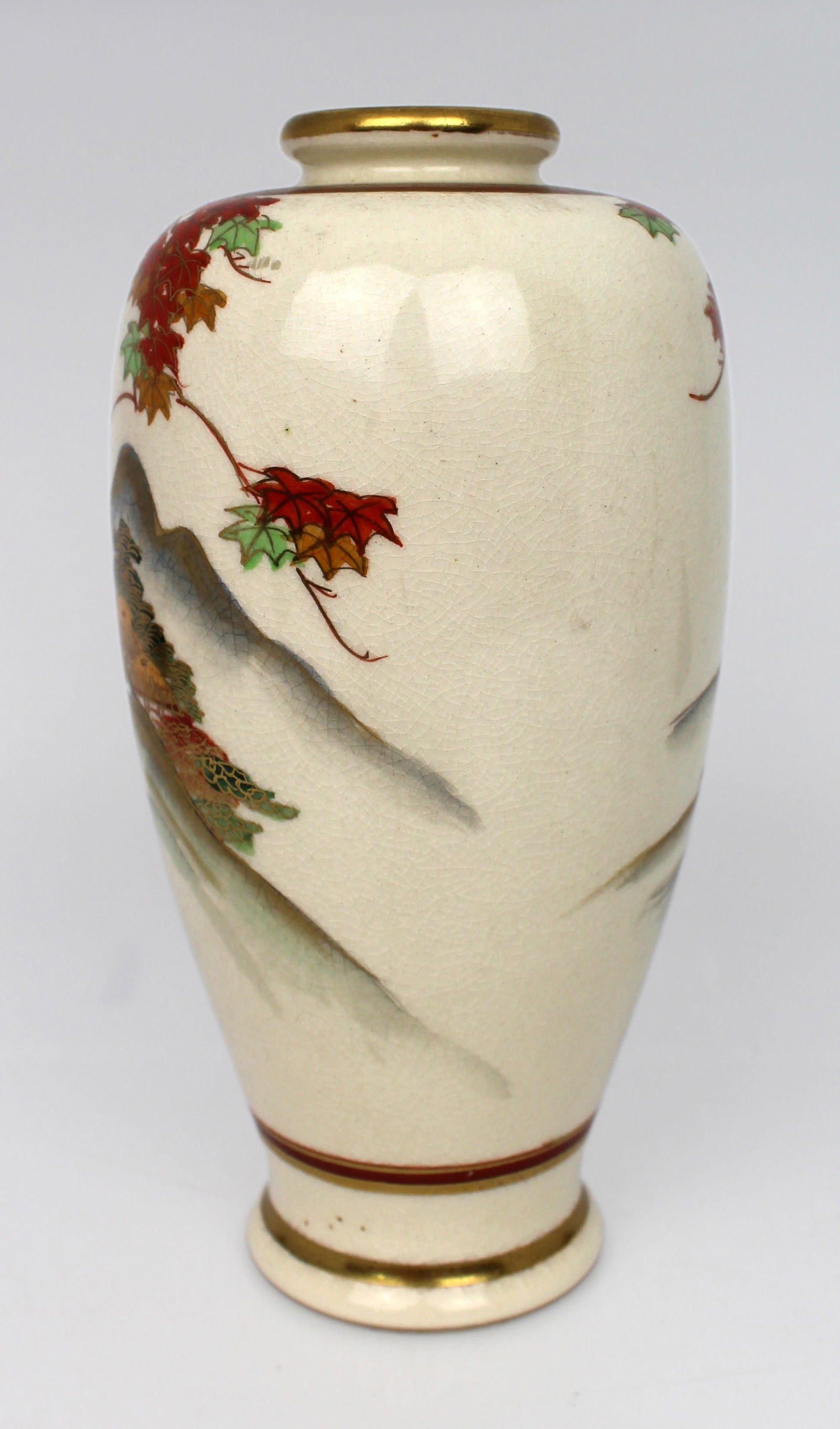 Antique Japanese Satsuma-Style Vase Signed Gyōzan (Circa 1900–1920) - 2