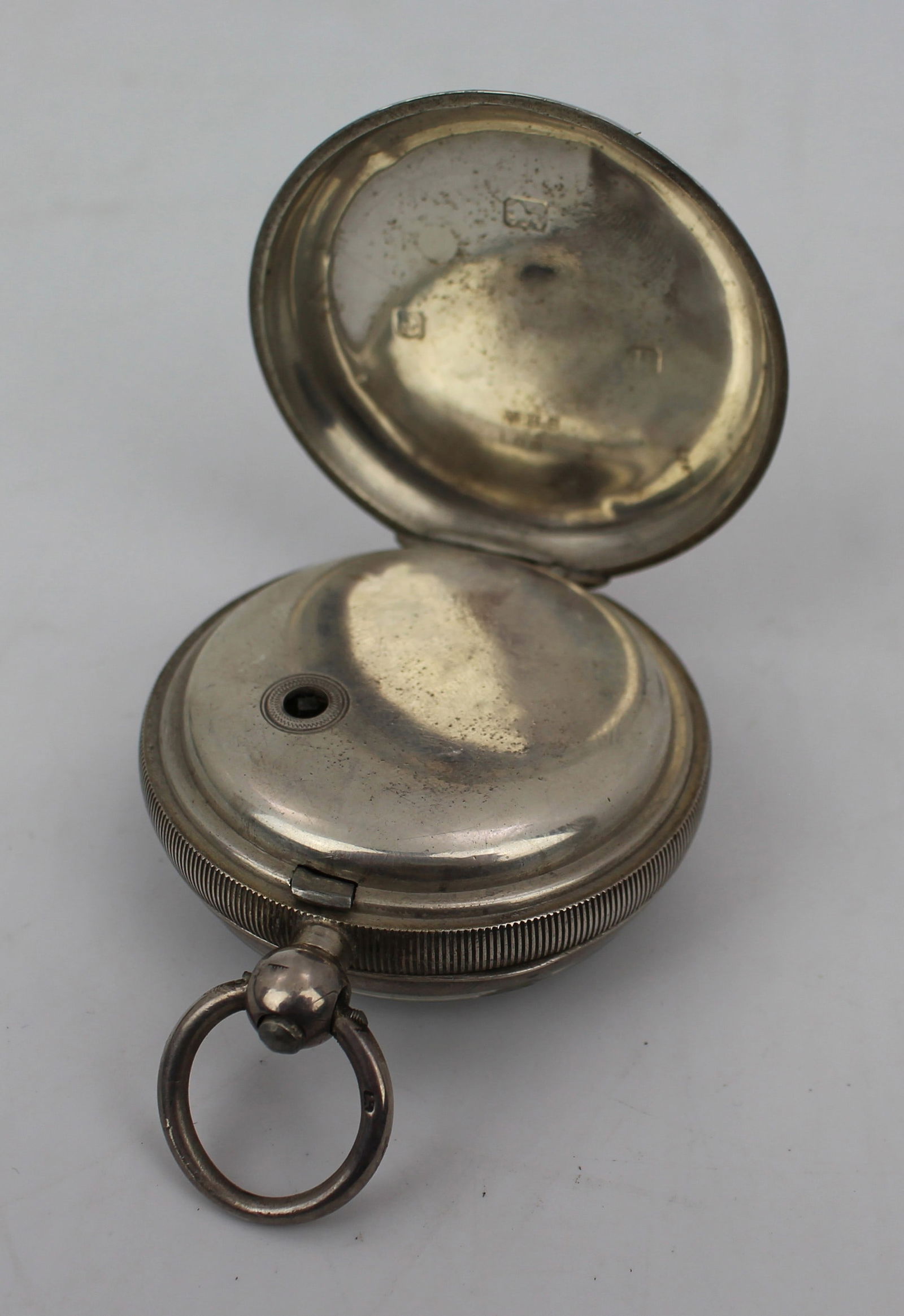 Antique Silver Key-Wound Pocket Watch - 3
