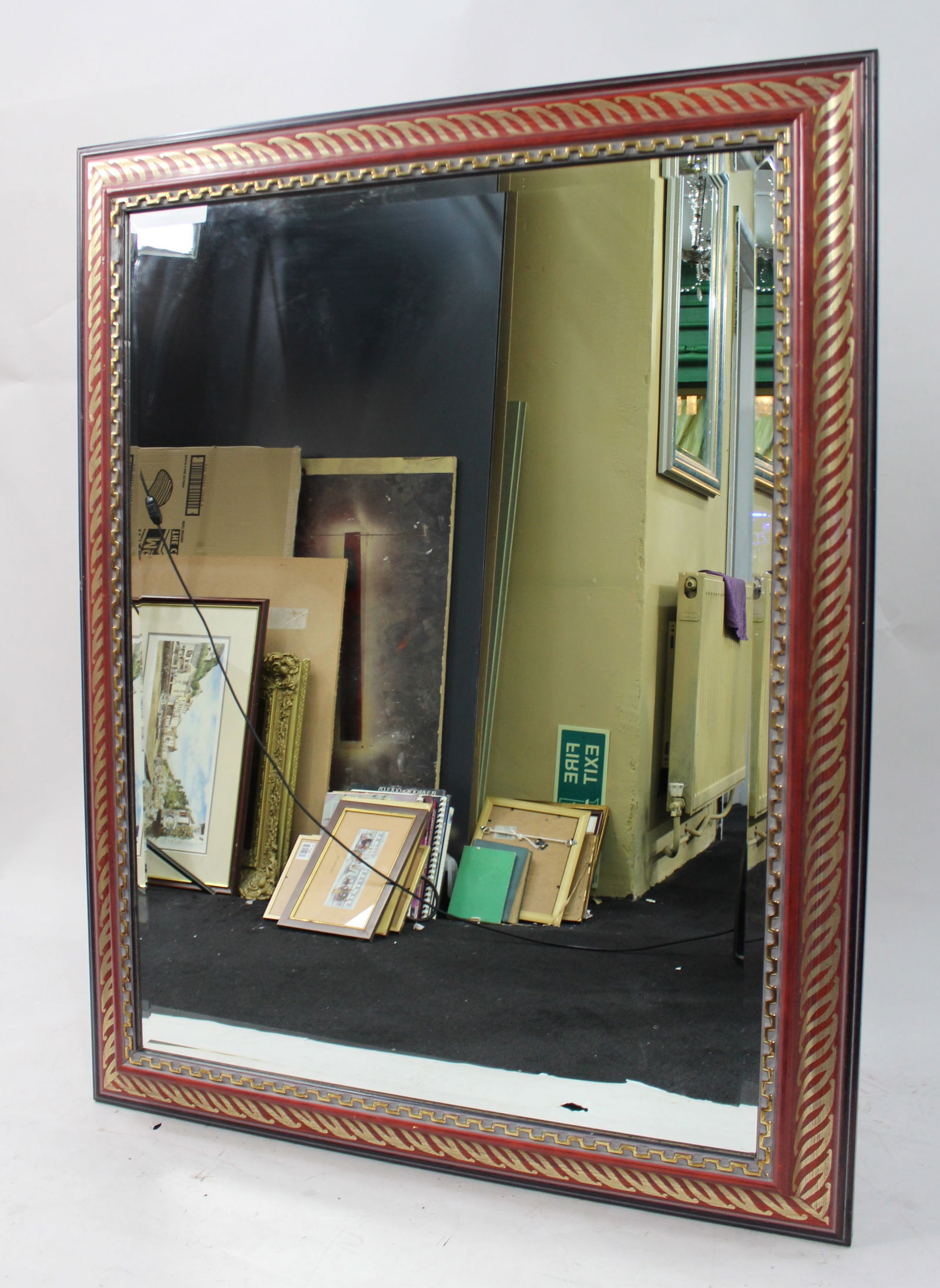 Large Decorative Bevelled Mirror - 5