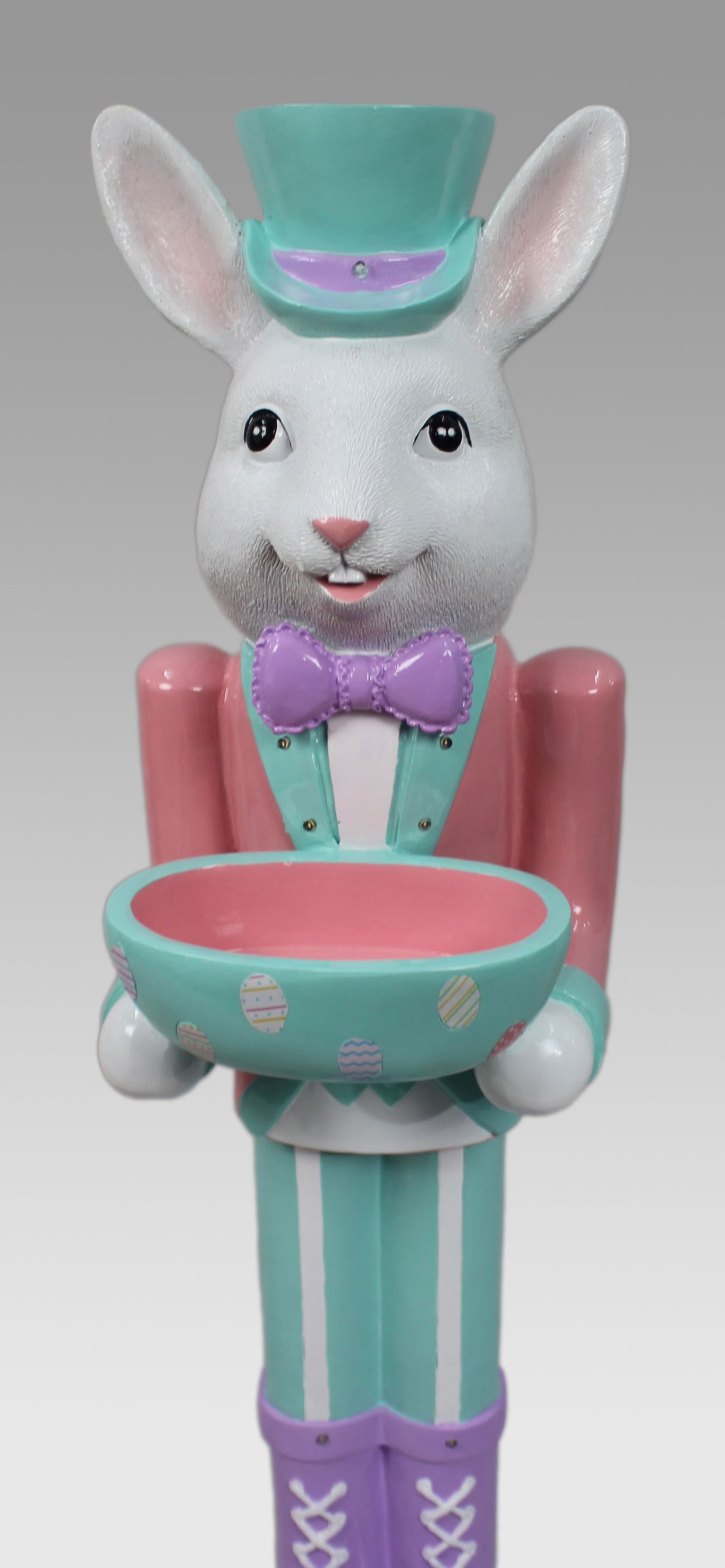 Decorative Painted Illuminated Easter Bunny Statue - 5