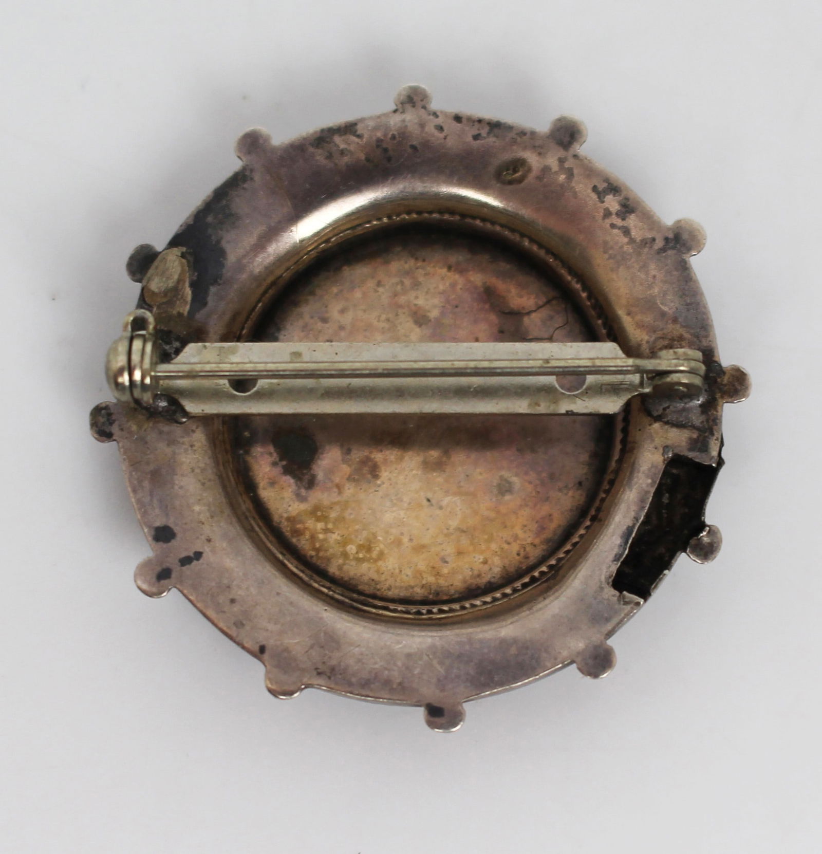 Silver & Gold Floral Brooch Unhallmarked - 2