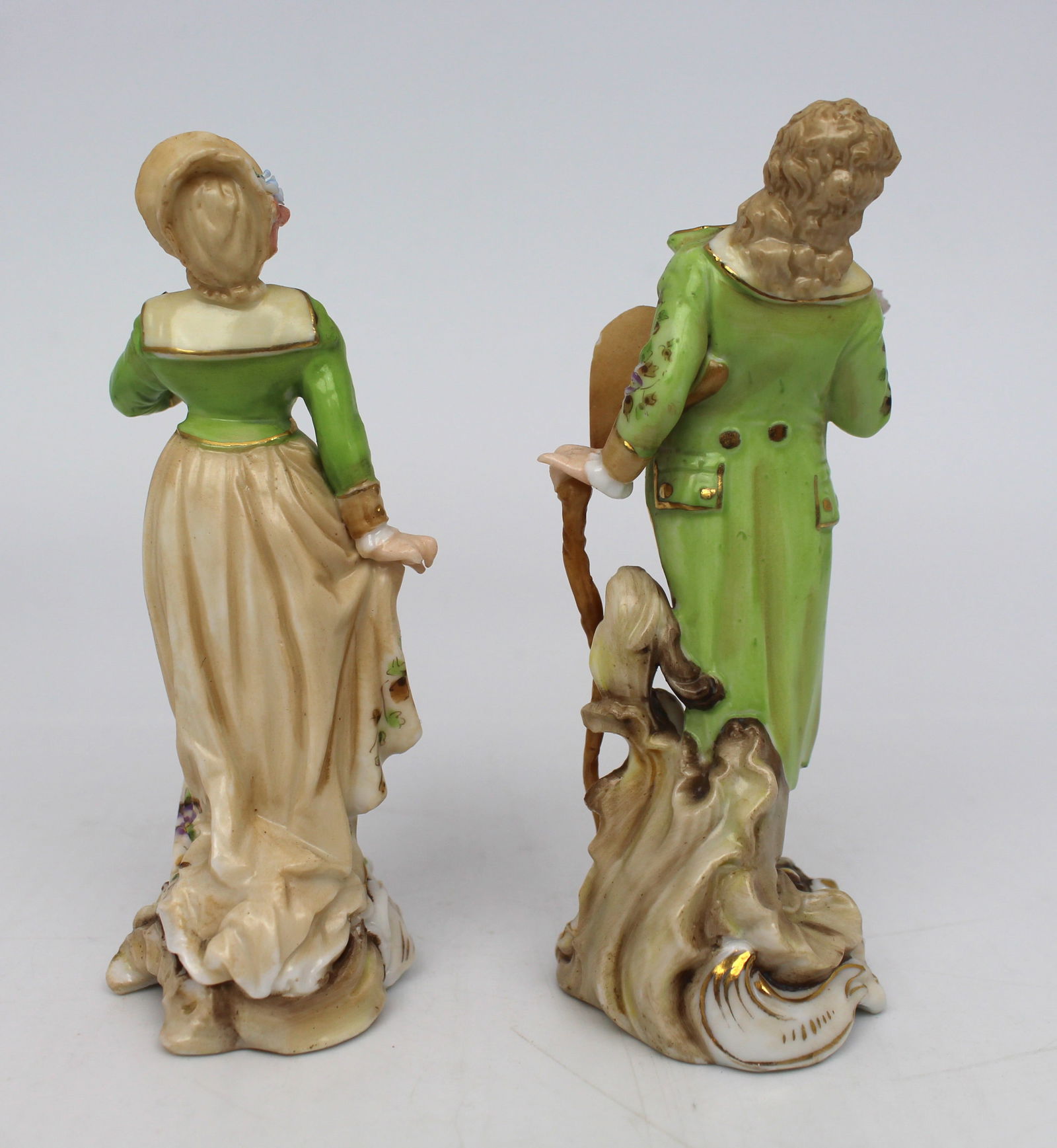 Pair of Continental Porcelain Figurines - 2