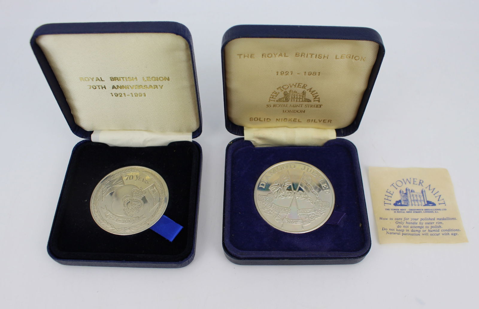 Two Cased Royal British Legion Medallions: Title: Two Cased Royal British Legion Medallions Description: Two Cased Royal British Legion Medallions Condition: Used Delivery option: Collection & Delivery Location Category: Antiques