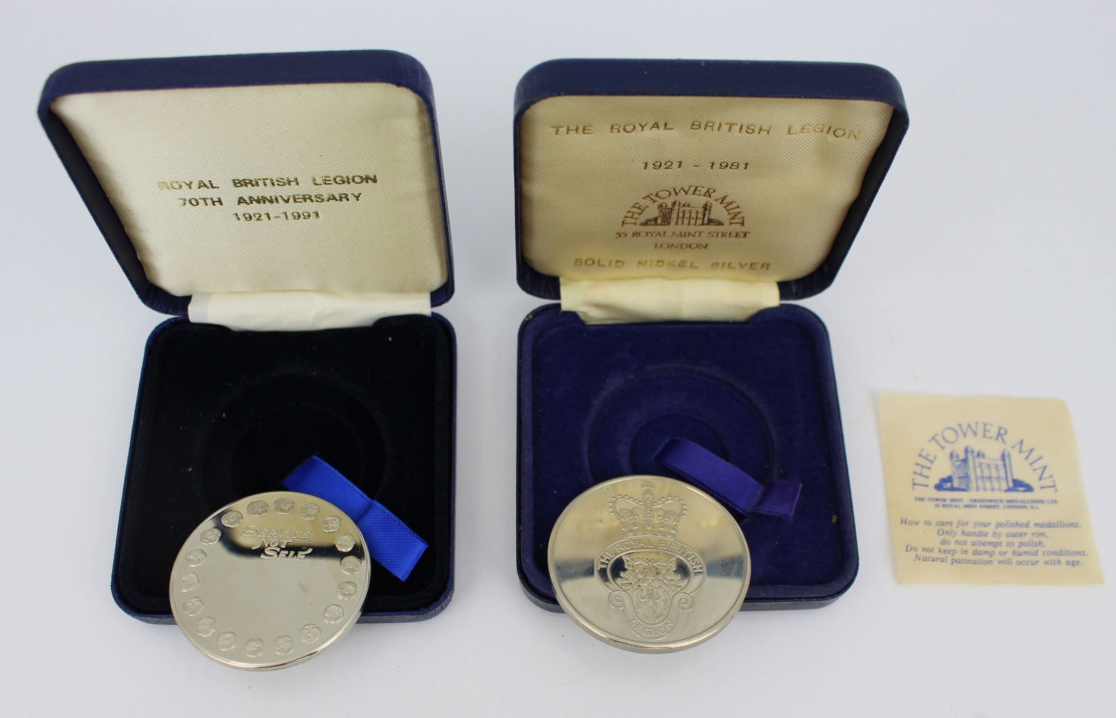 Two Cased Royal British Legion Medallions - 2