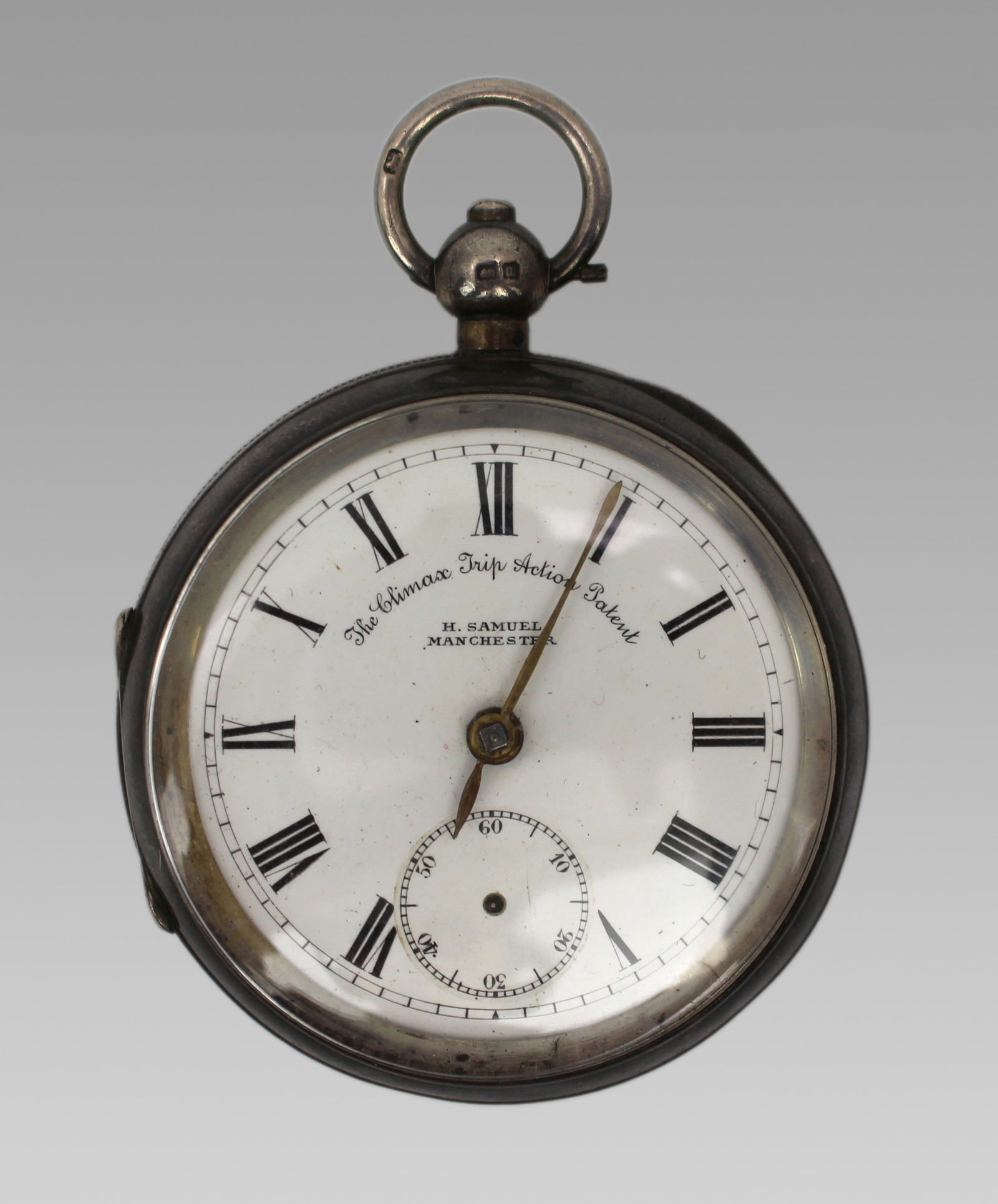 The Climate Ship Action Patent Silver Pocket Watch (1 of 3)