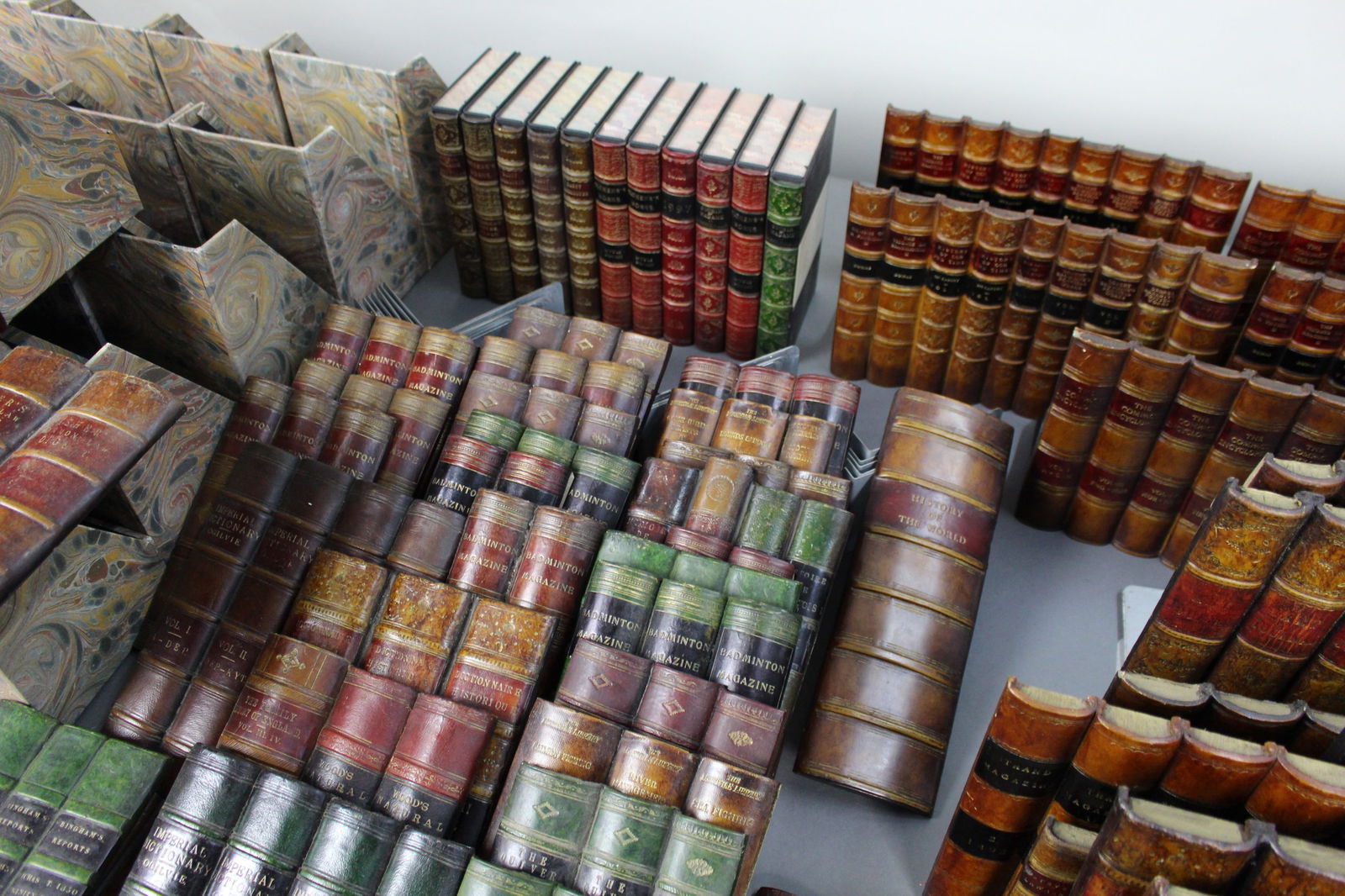 Substantial Collection of Decorative Faux Leather Fake Books - 10