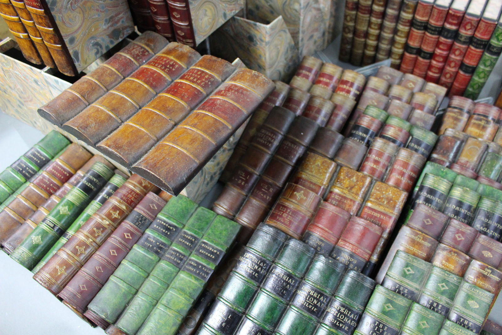 Substantial Collection of Decorative Faux Leather Fake Books - 11