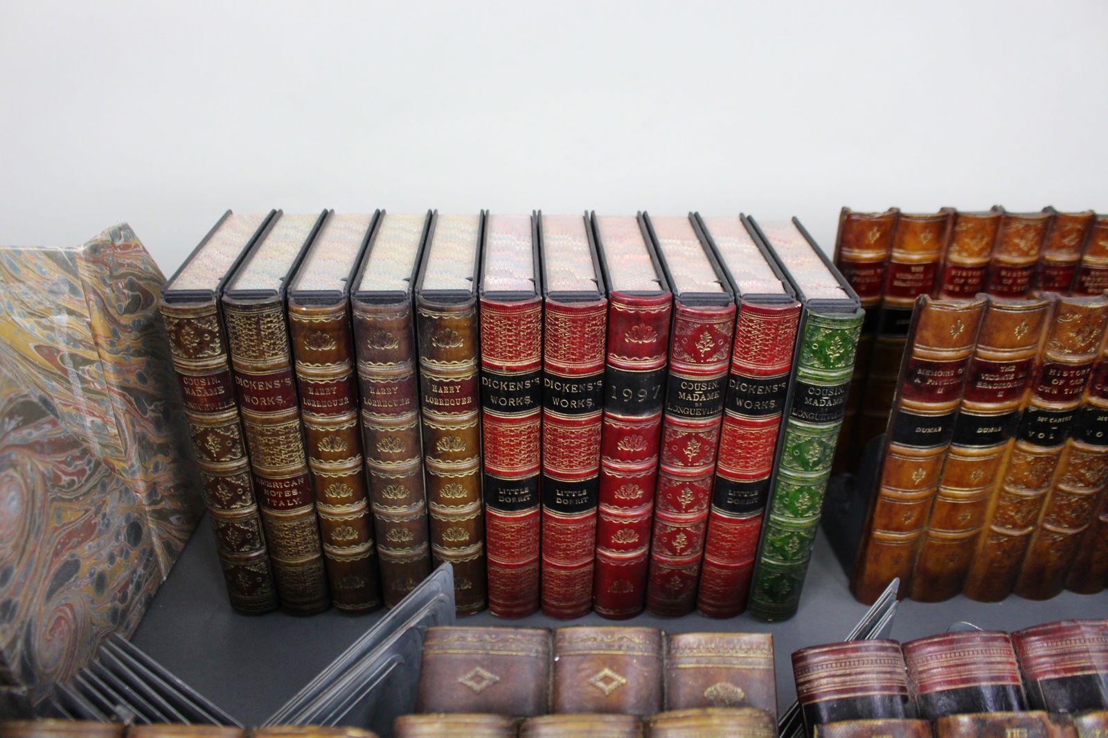 Substantial Collection of Decorative Faux Leather Fake Books - 14