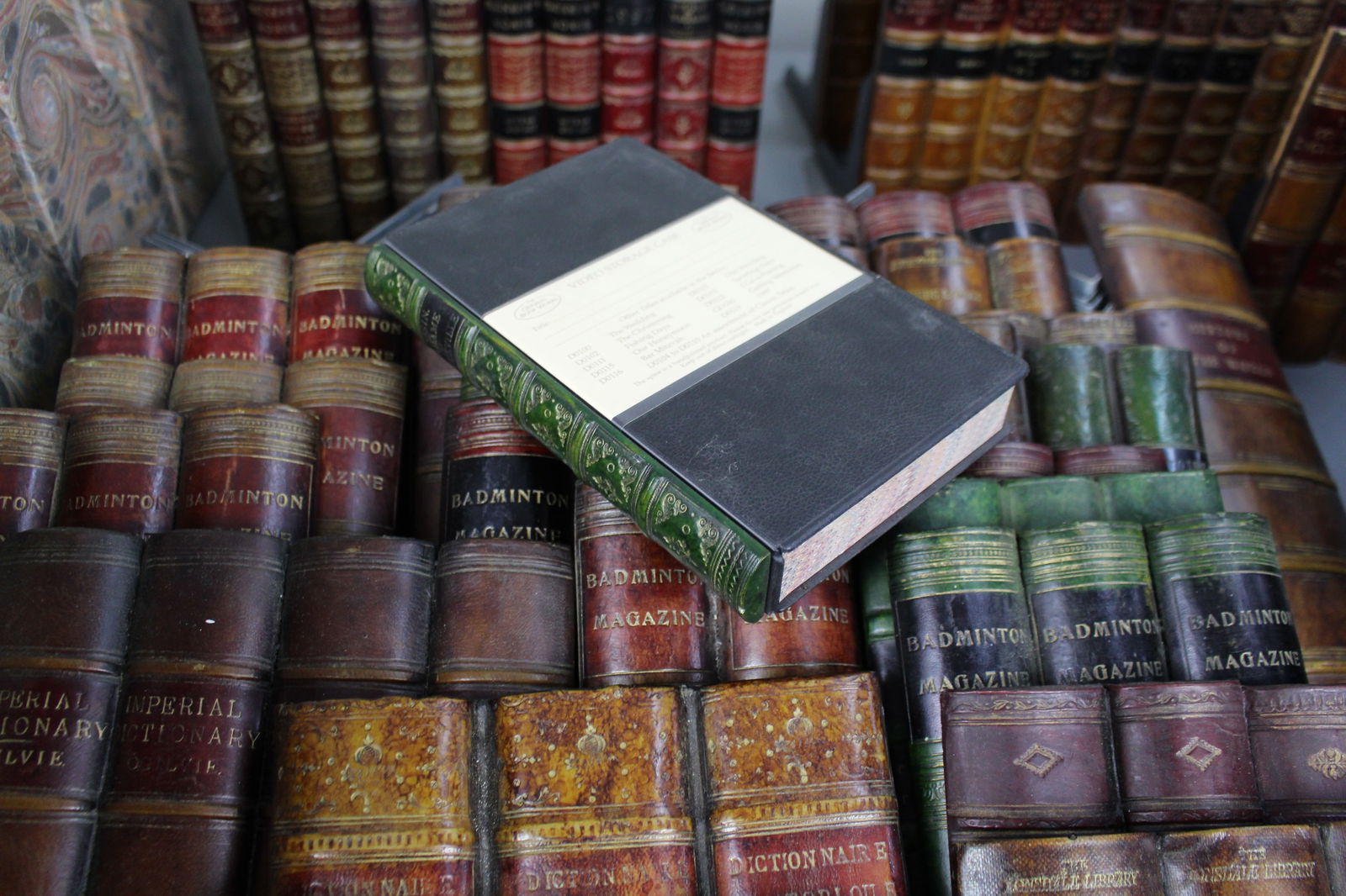 Substantial Collection of Decorative Faux Leather Fake Books - 15