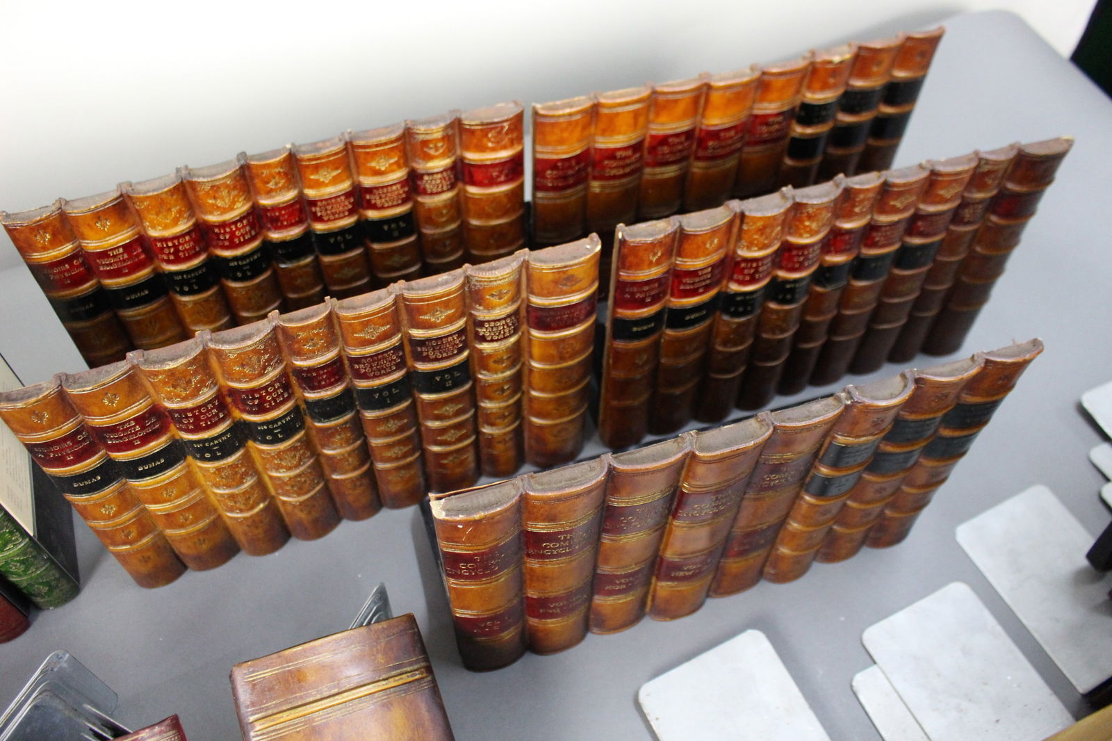 Substantial Collection of Decorative Faux Leather Fake Books - 18