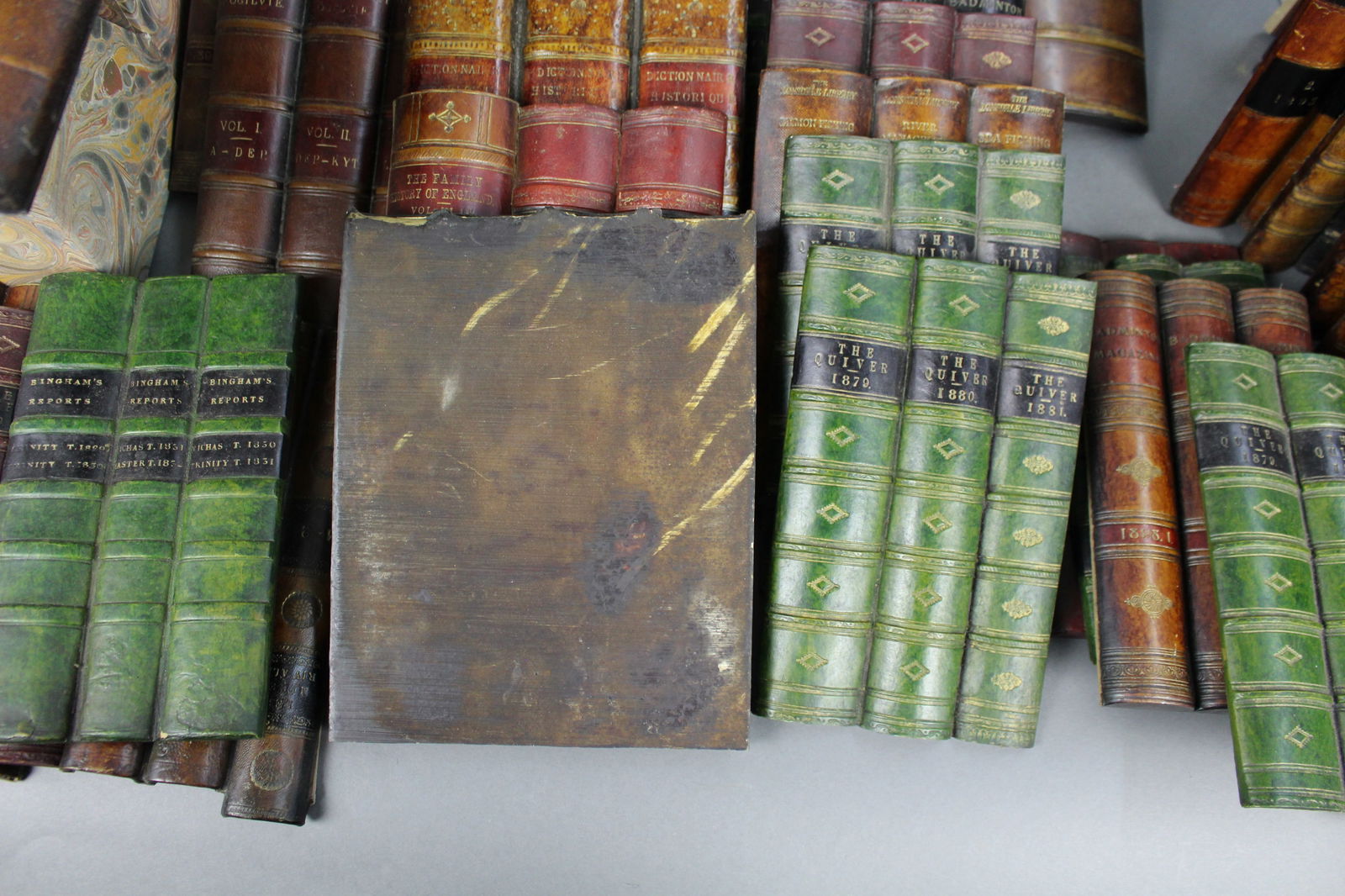 Substantial Collection of Decorative Faux Leather Fake Books - 6