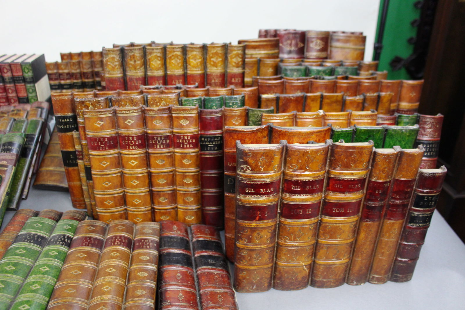 Substantial Collection of Decorative Faux Leather Fake Books - 8