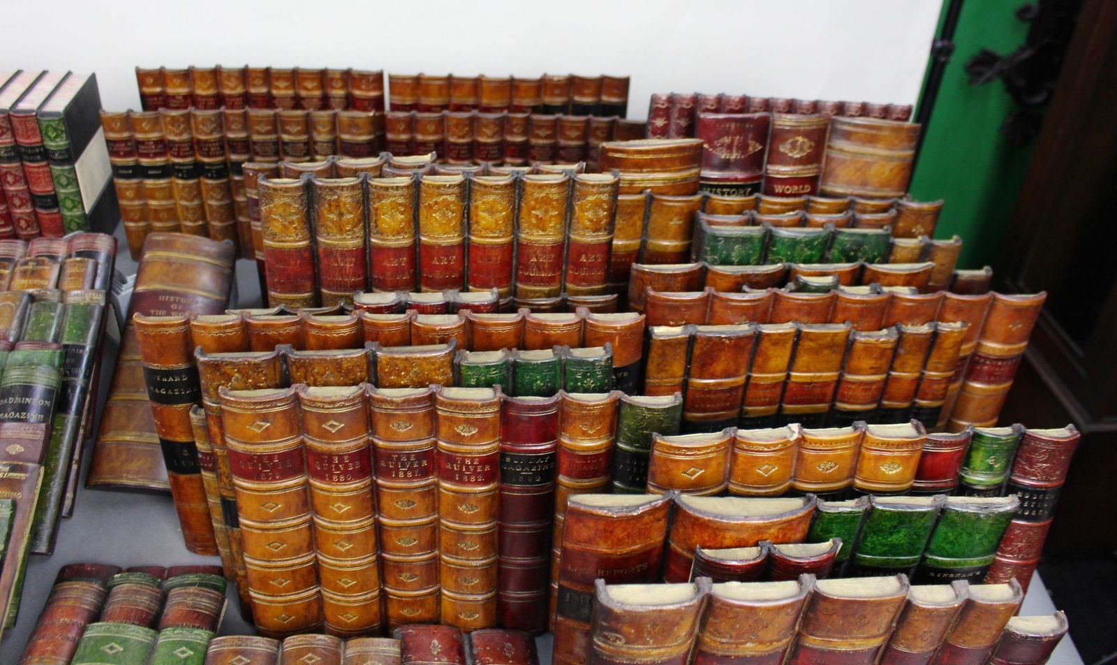 Substantial Collection of Decorative Faux Leather Fake Books - 9