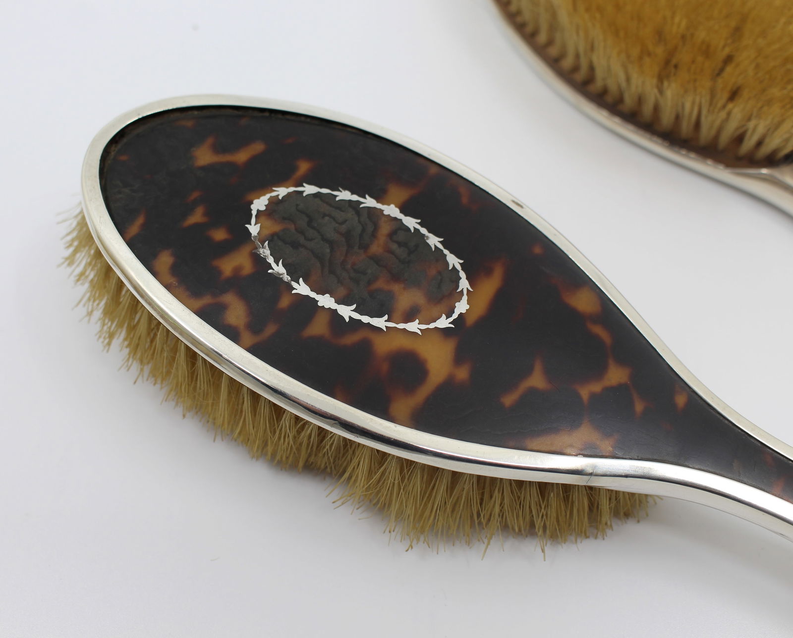 English Five Piece Silver Vanity Brush Set 1923 - 12