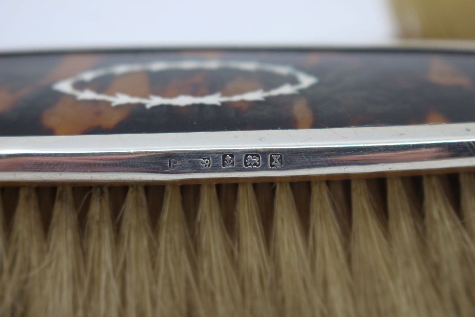 English Five Piece Silver Vanity Brush Set 1923 - 7