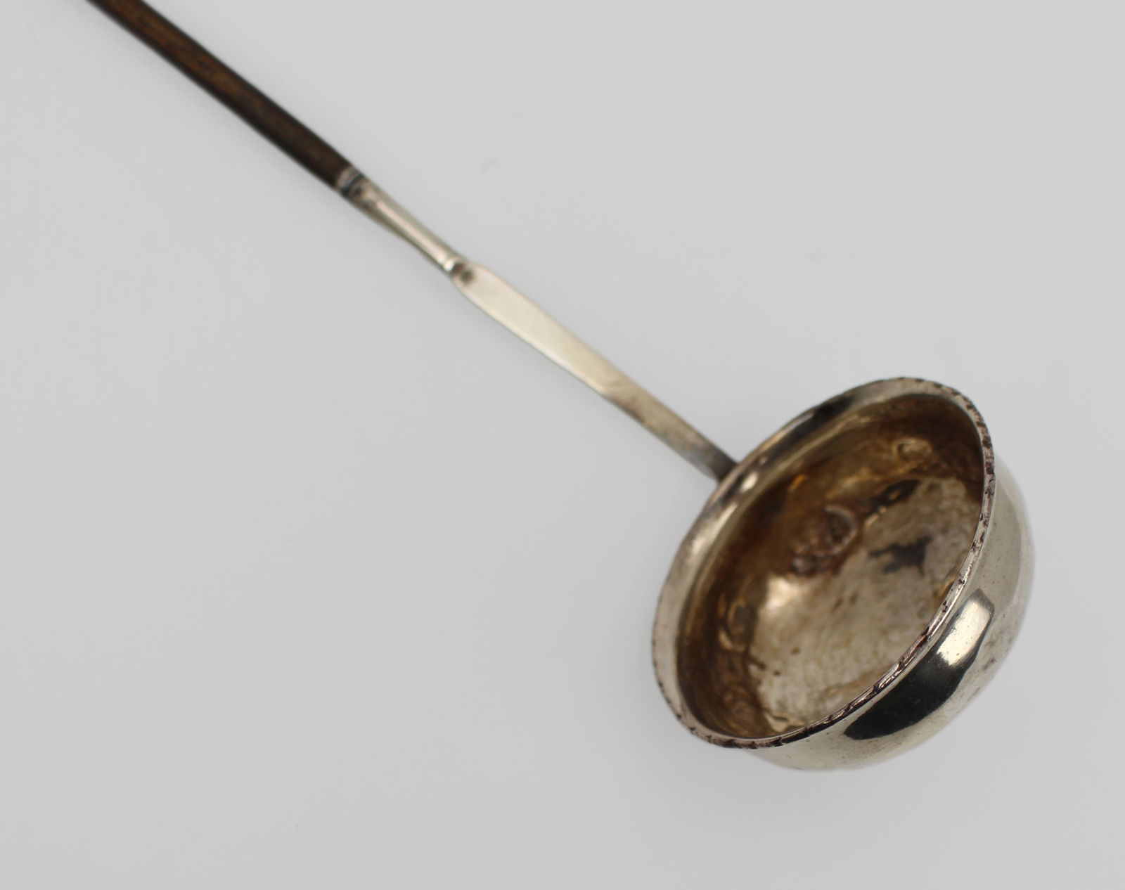 Antique Solid Silver & Macassar Ebony Punch / Toddy Ladle – Early 19th Century - 2