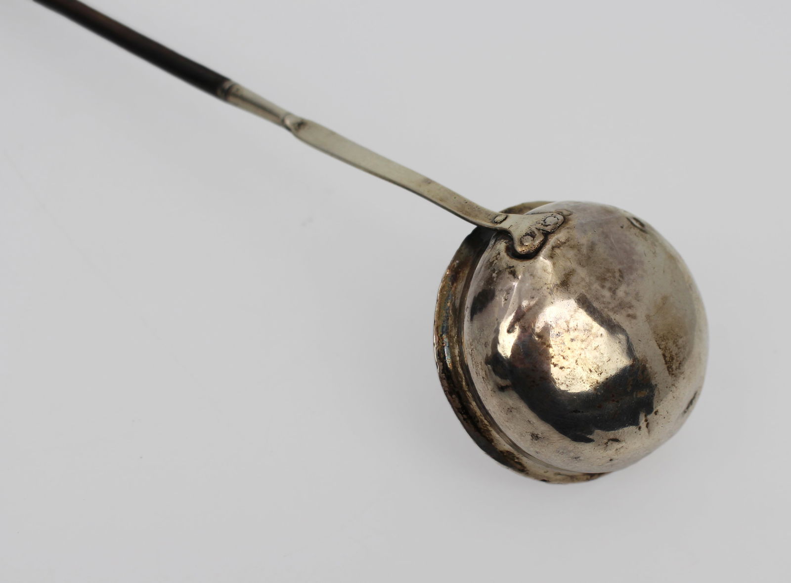 Antique Solid Silver & Macassar Ebony Punch / Toddy Ladle – Early 19th Century - 4