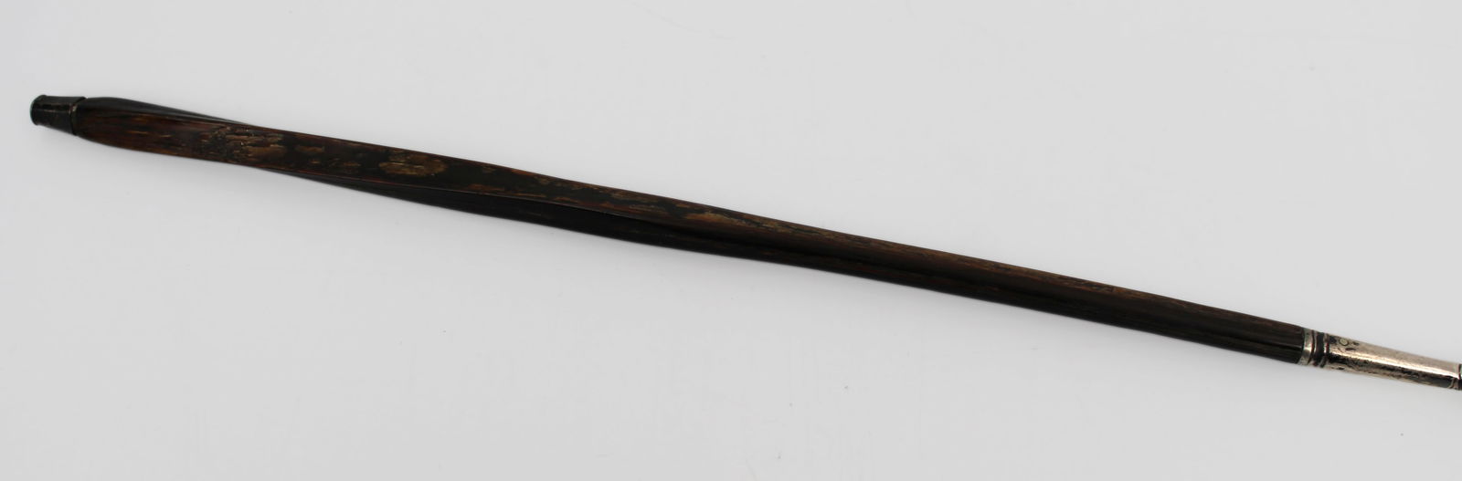 Antique Solid Silver & Macassar Ebony Punch / Toddy Ladle – Early 19th Century - 7