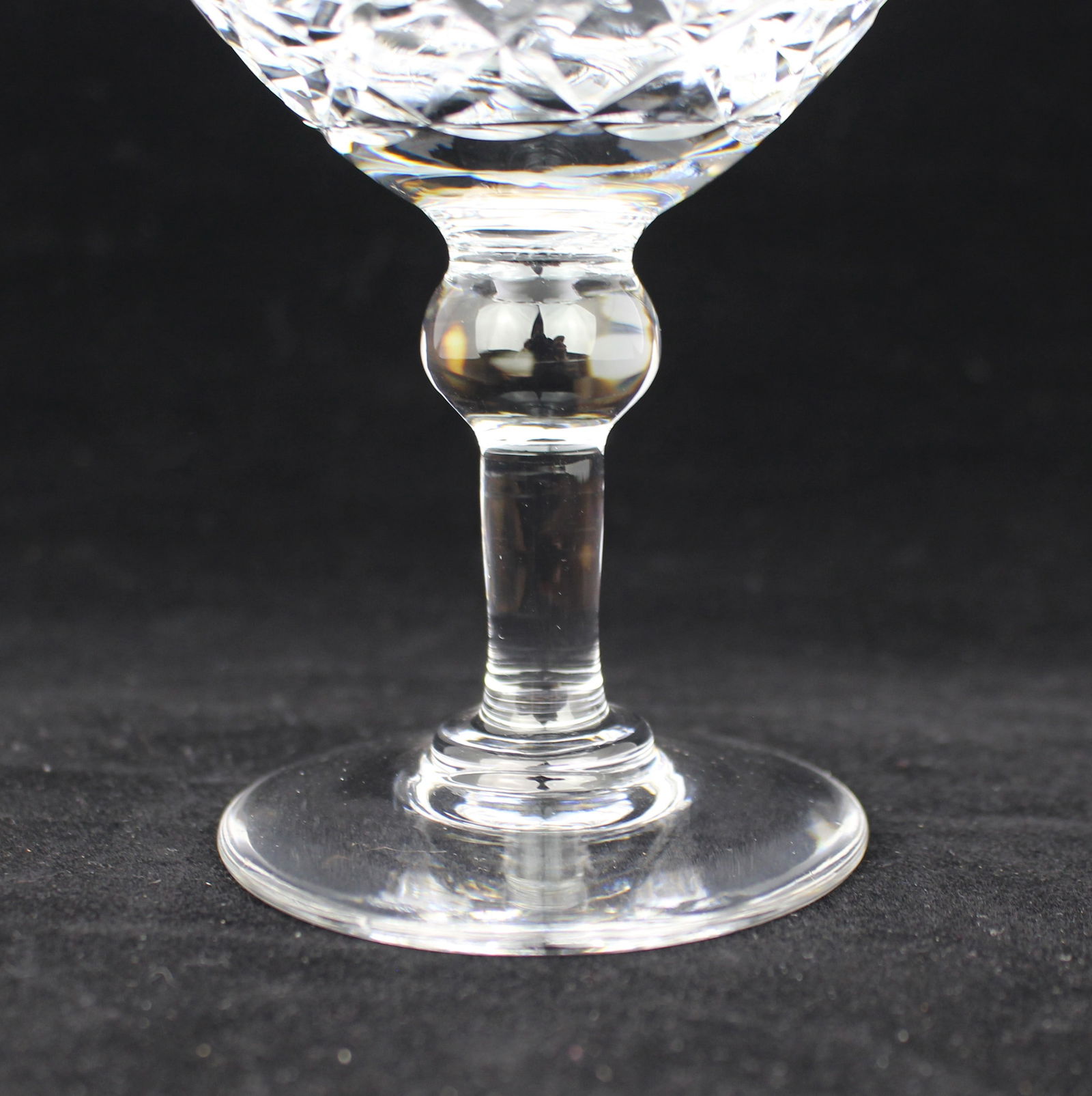 Set of 6 Vintage Mid Century English Cut Crystal Champagne Saucers - 4