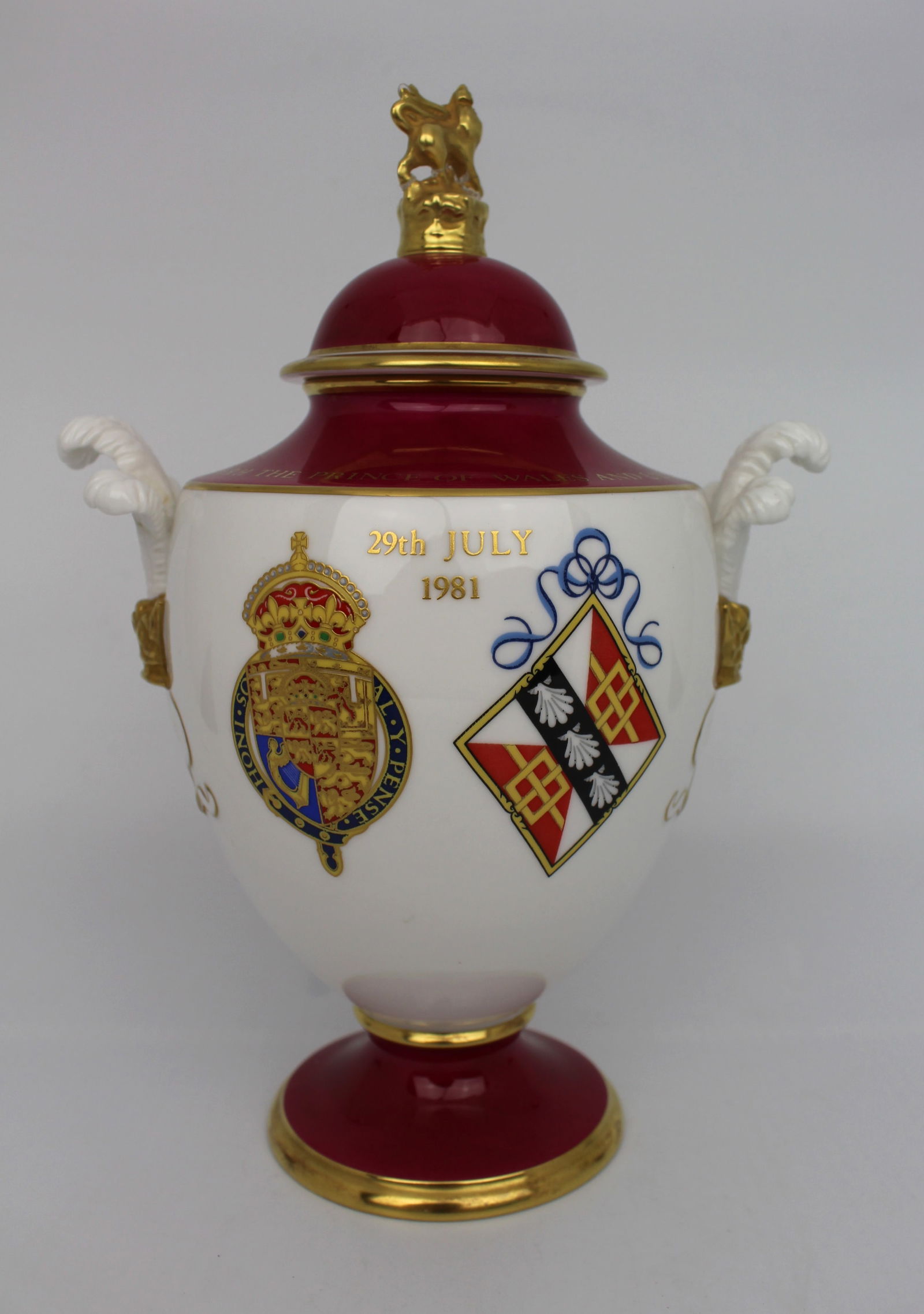 Royal Worcester Royal Marriage Vase - 3