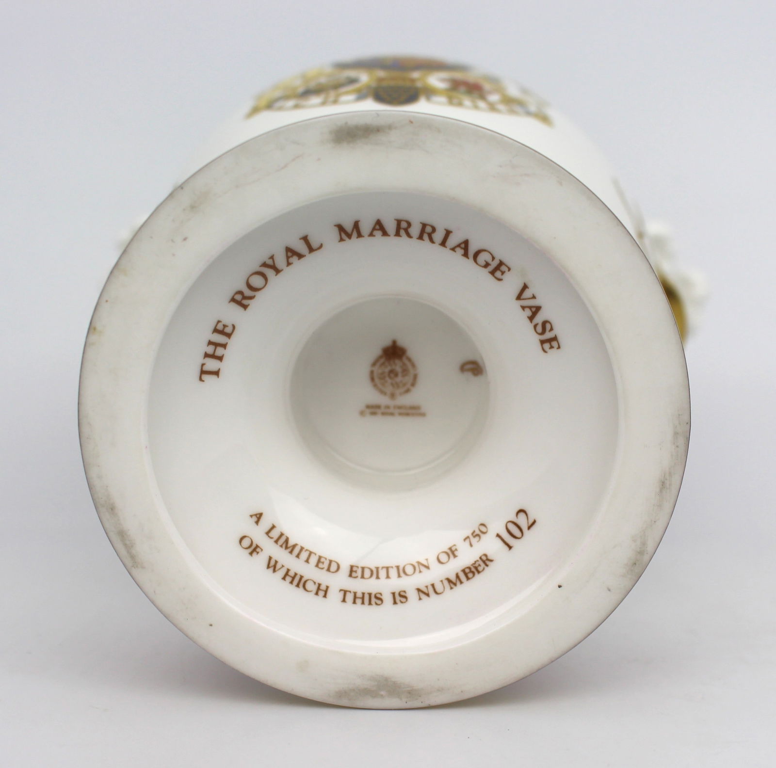Royal Worcester Royal Marriage Vase - 6