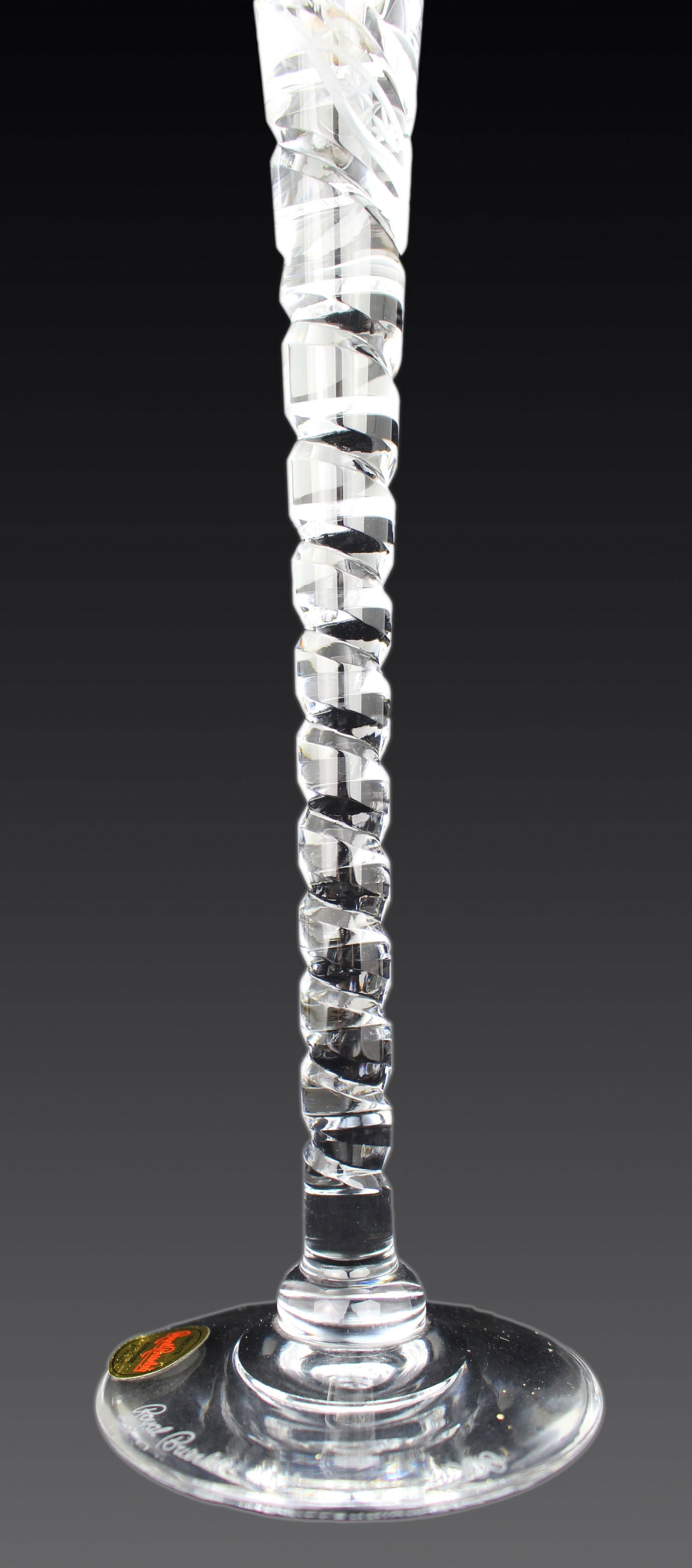 Set of 6 Fine Very Large Crystal Toasting Flutes - 7